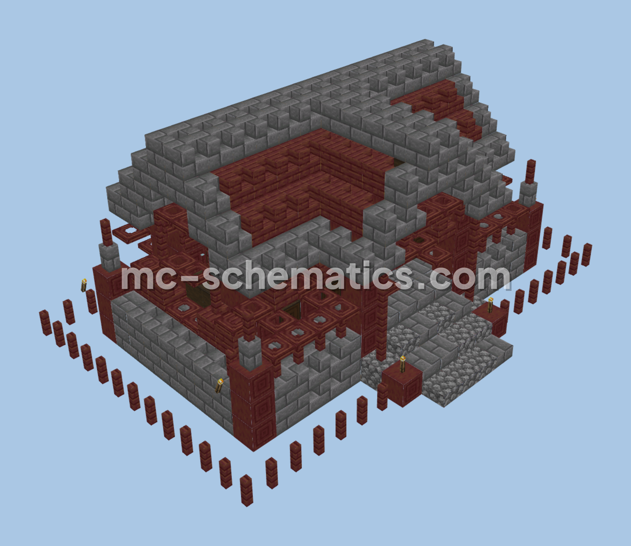 Small Turtle House Design Minecraft schematic preview