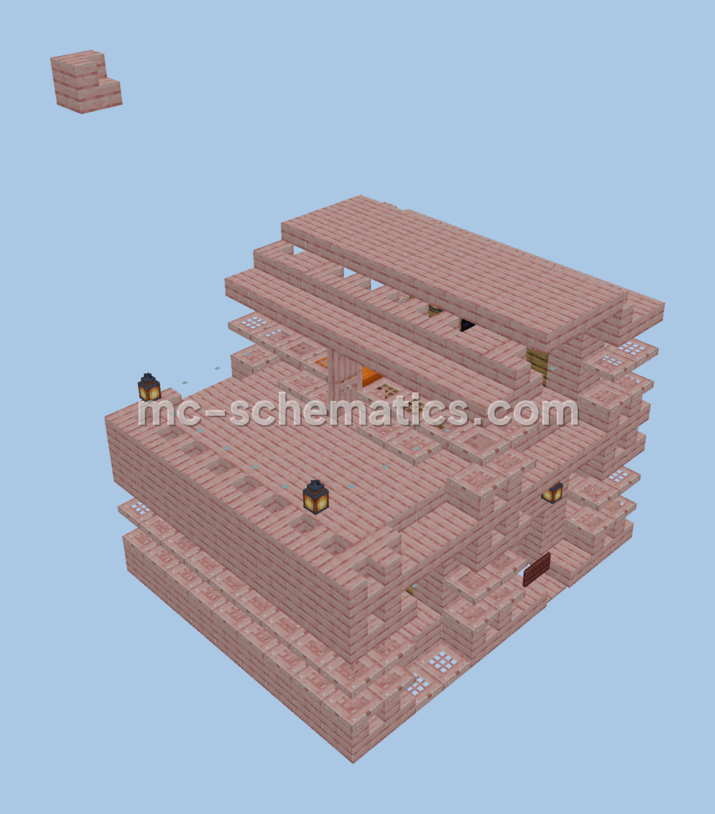 Small Wooden Cottage Minecraft schematic preview