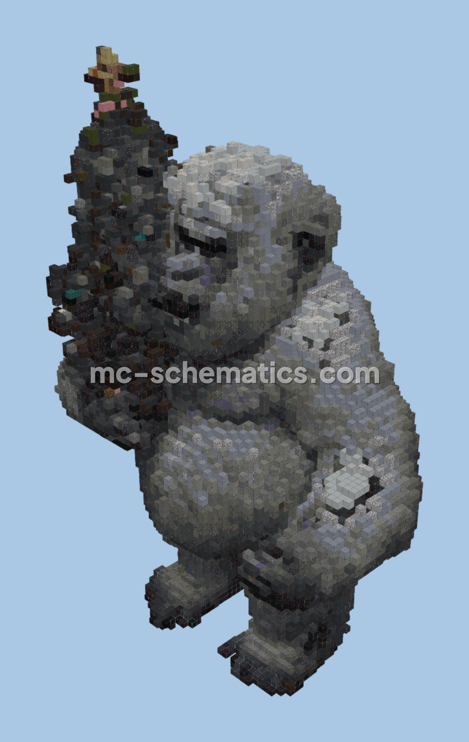 Small Yeti Christmas Decoration Minecraft schematic preview