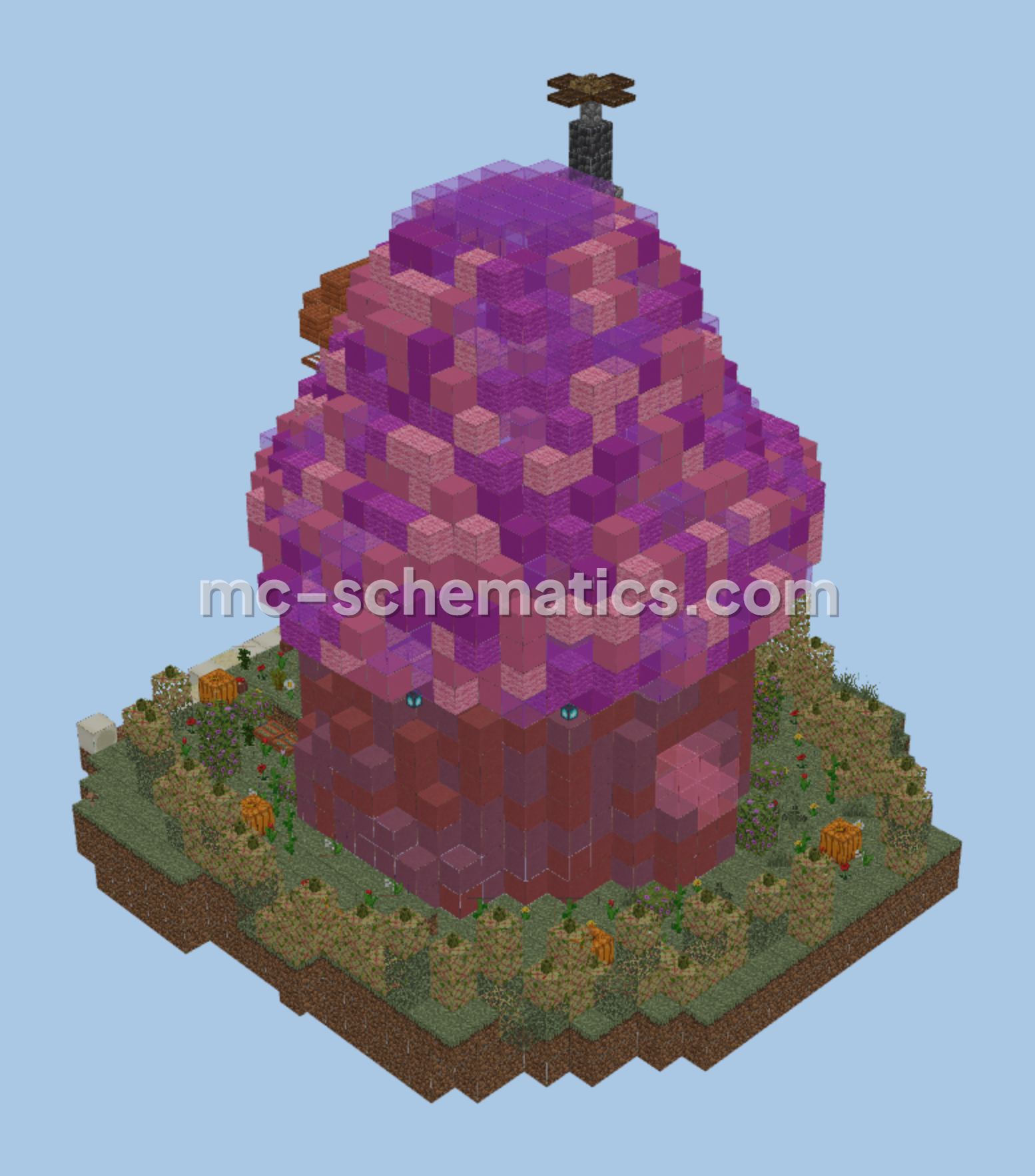 Smurfette House Unfinished Minecraft schematic preview