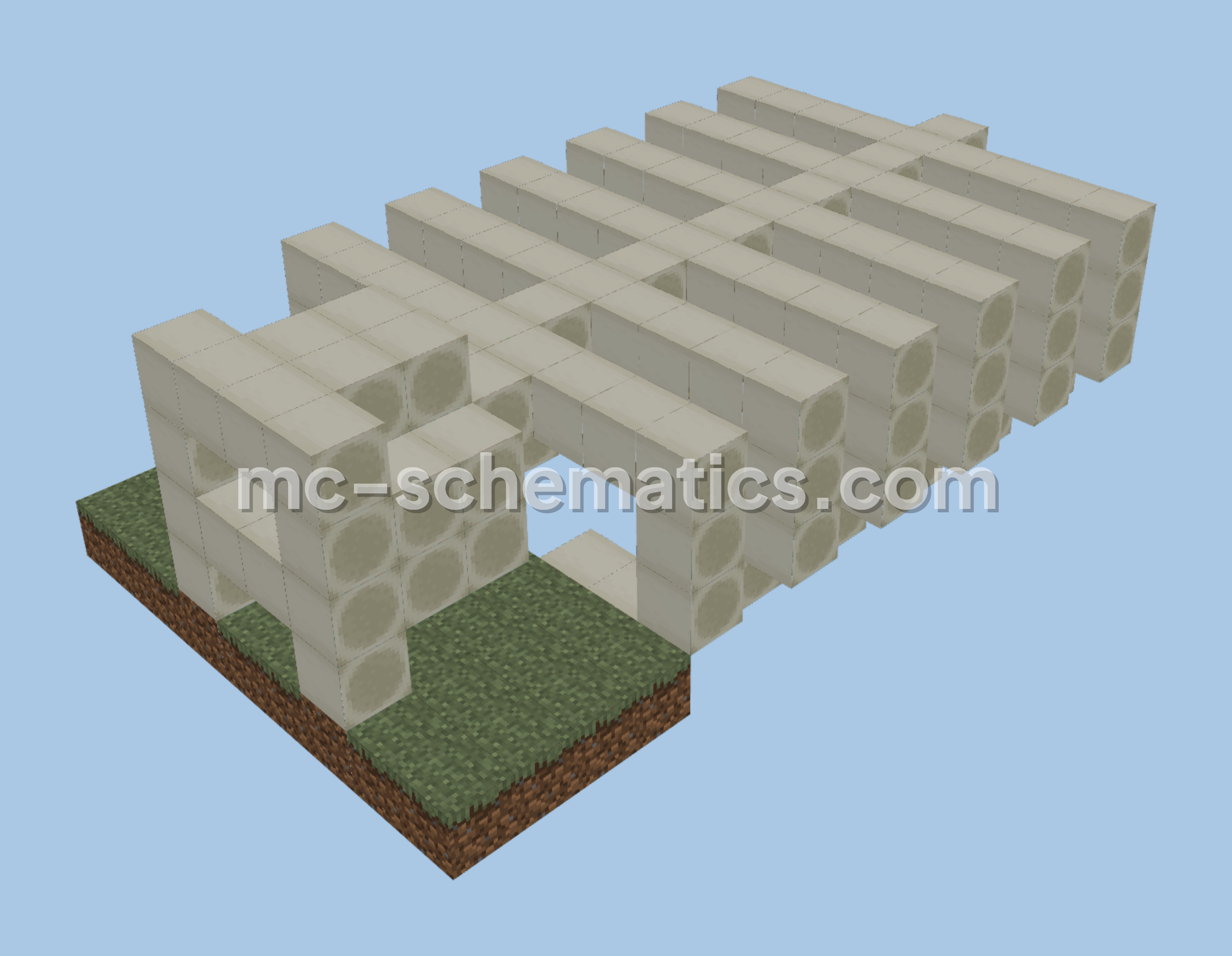 Sniffer Skeleton Minecraft schematic preview