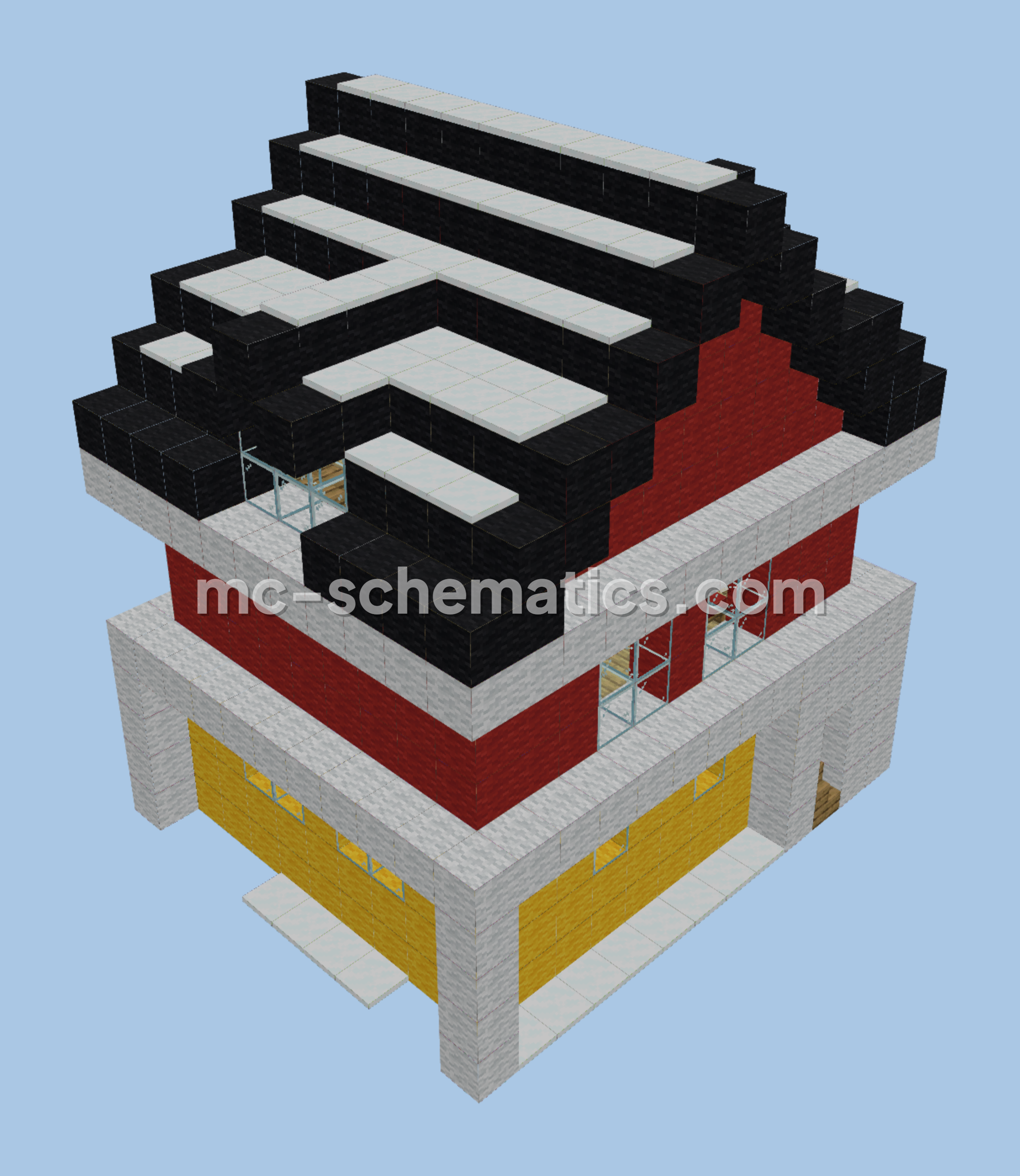 Sonic Battle Space House Minecraft schematic preview