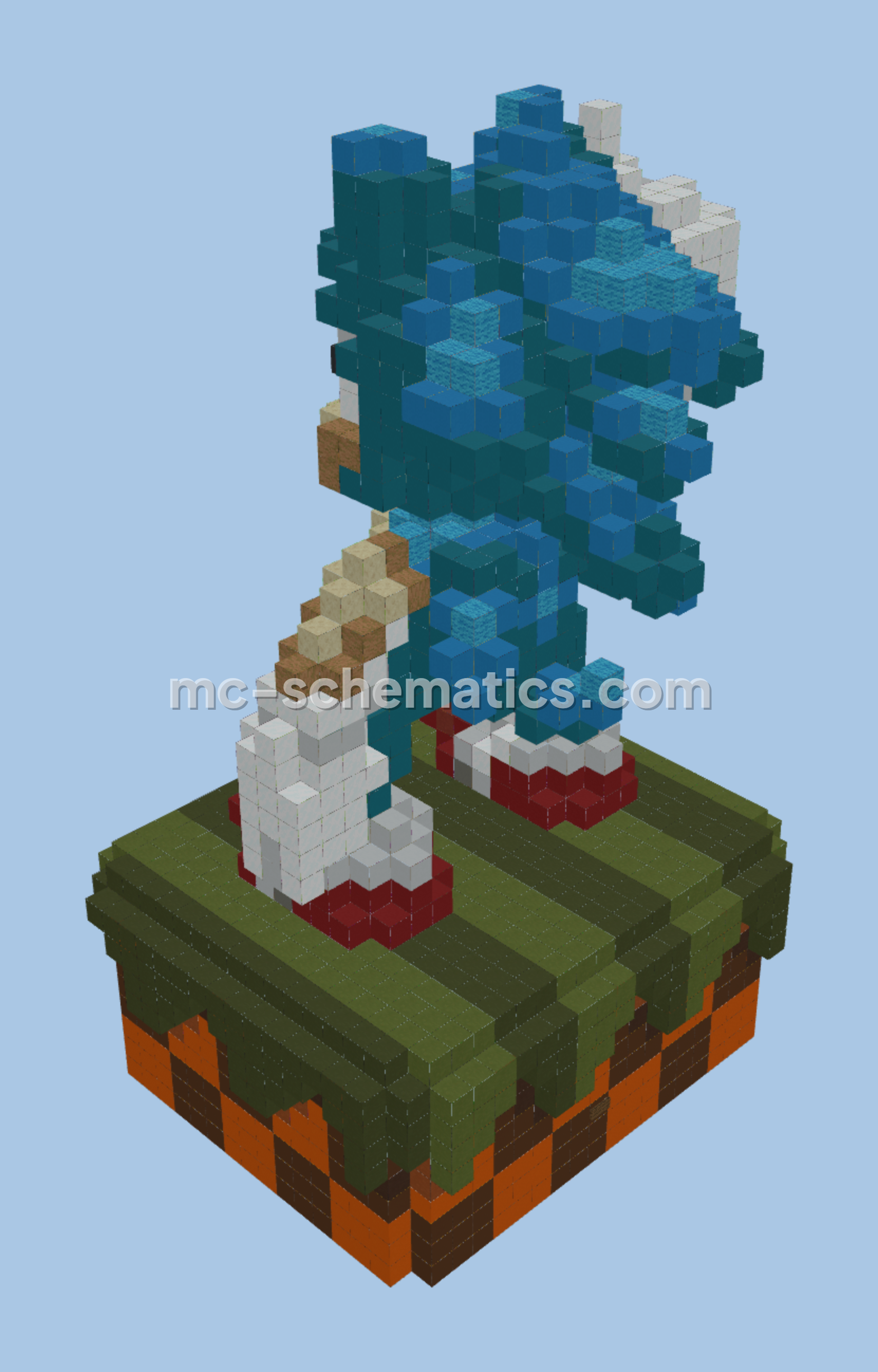 Sonic the Hedgehog Schematic Minecraft schematic preview