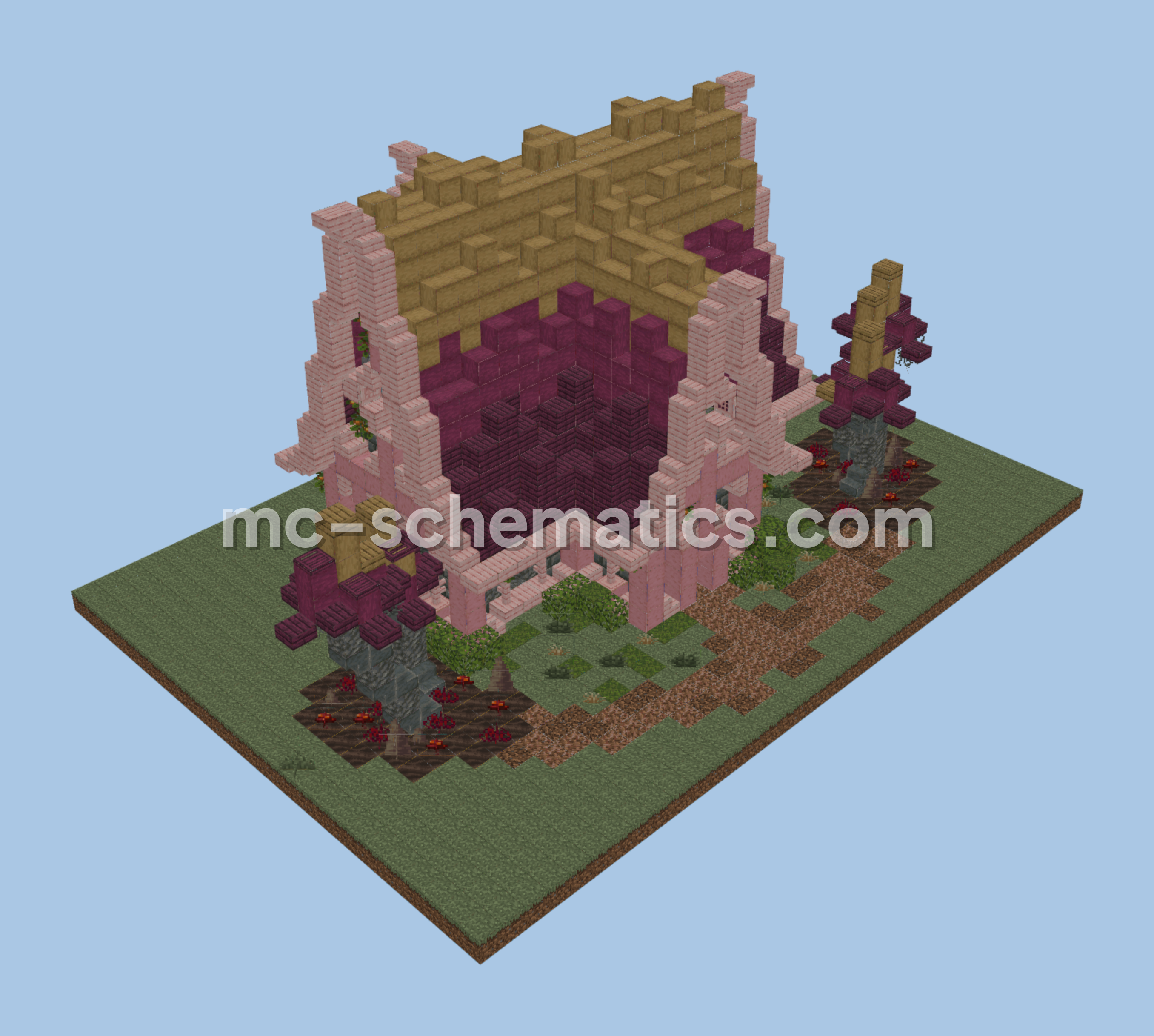 Southern Mushgrove House Design Minecraft schematic