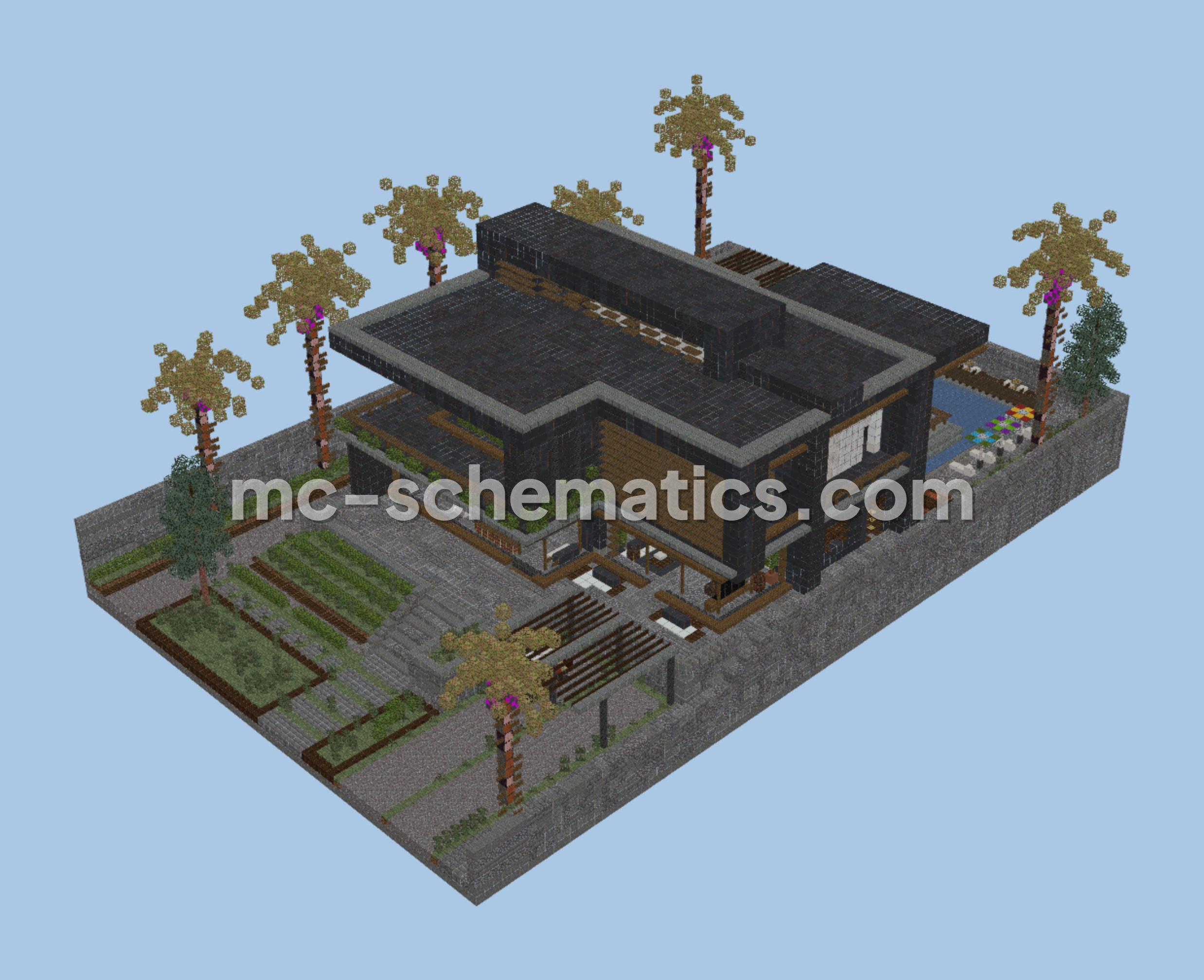 Spacious Modern Residence Minecraft schematic