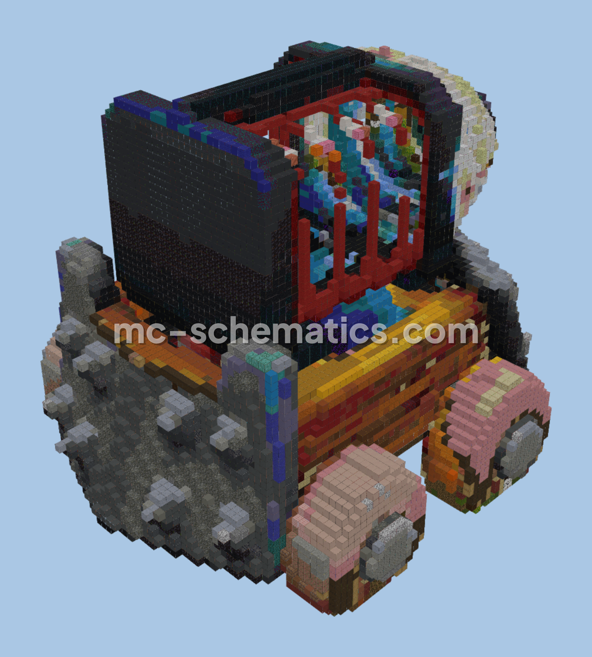 Spark Clash Royale Build Minecraft schematic preview
