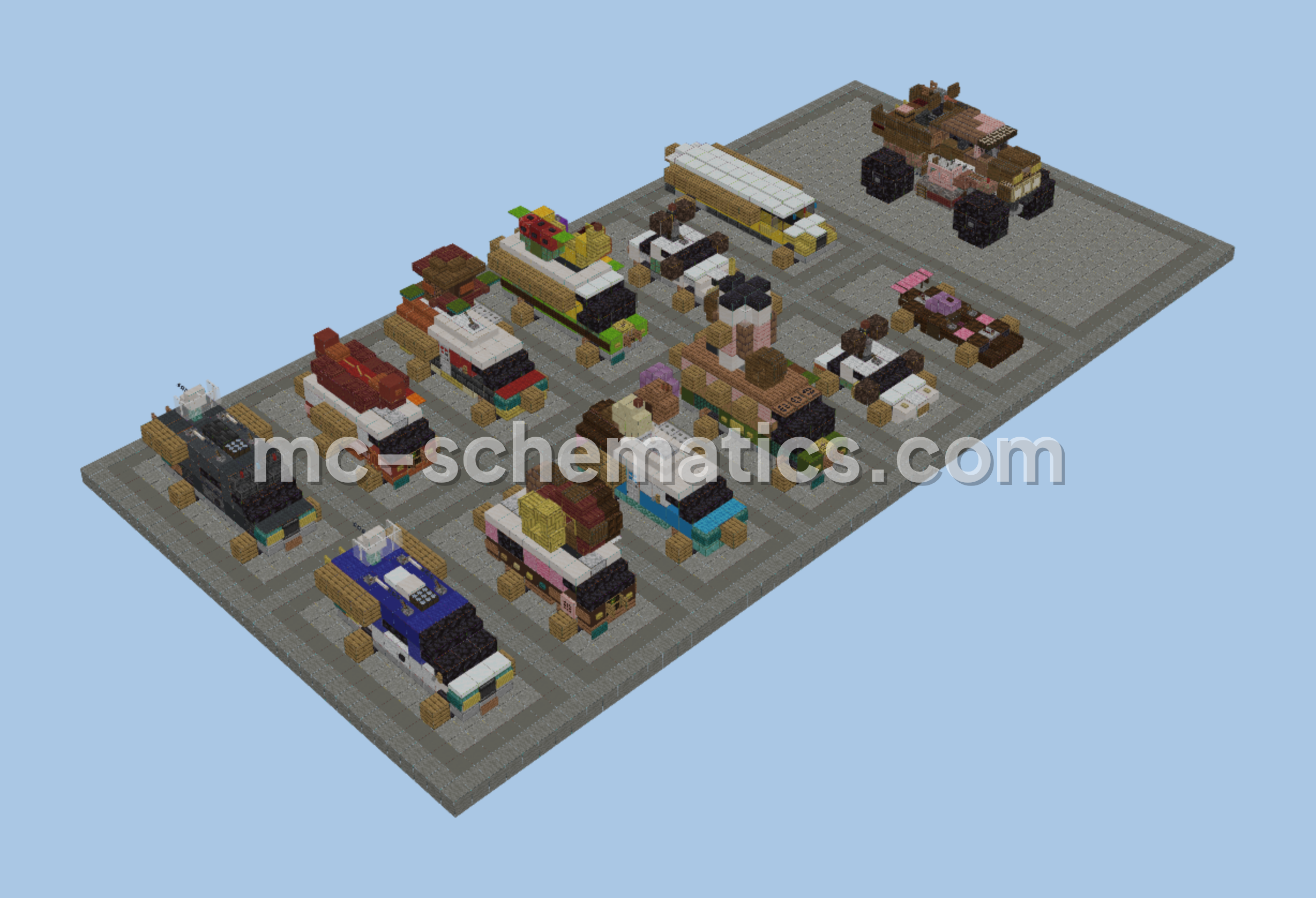 Specialty Vehicles Minecraft Build Minecraft schematic preview