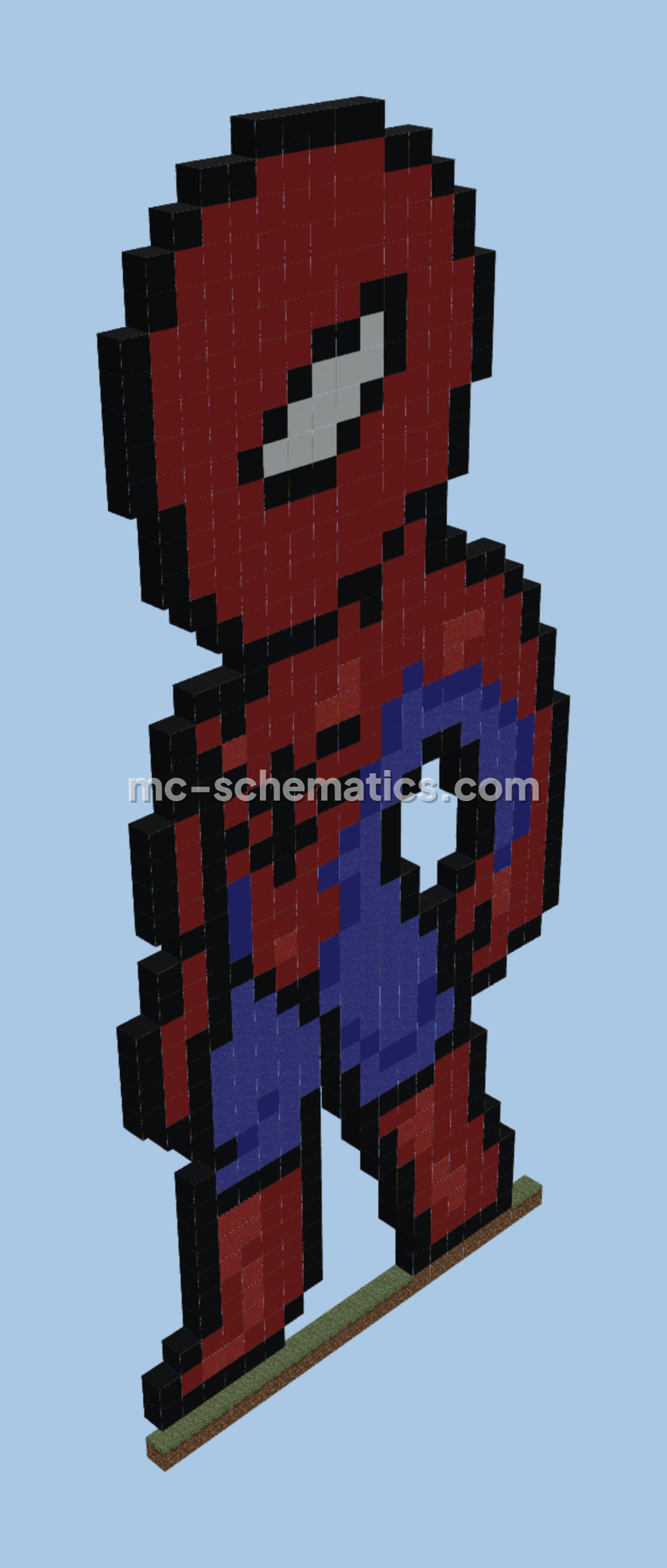 Spider-Man Character Statue Minecraft schematic preview