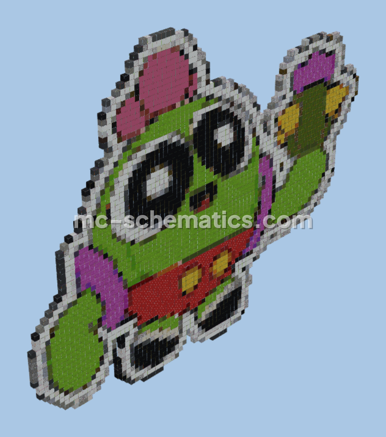Spike Toon Style Minecraft Build Minecraft schematic preview