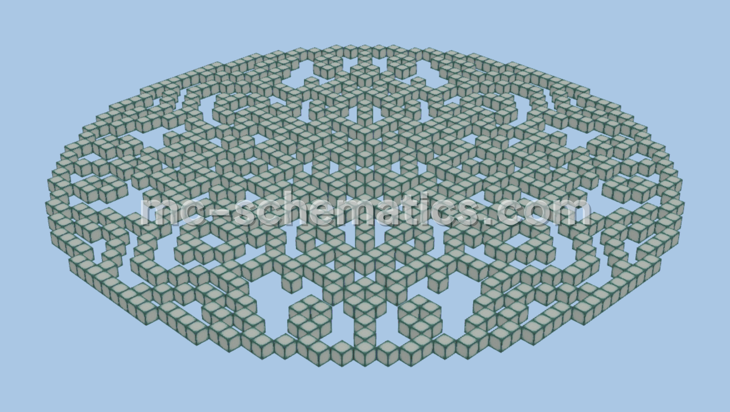 Spiral Lantern Decoration Minecraft schematic preview
