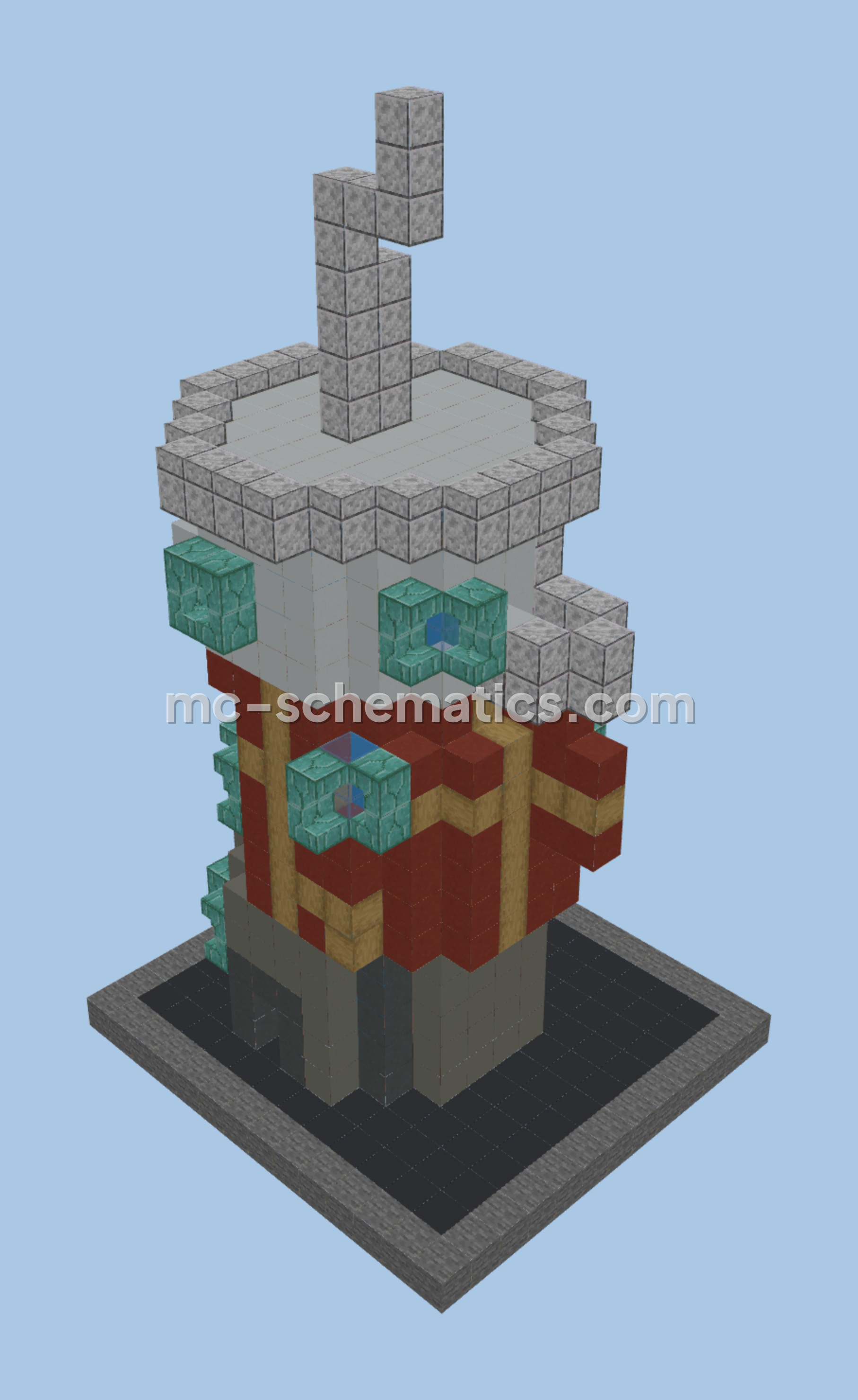SpongeBob Bikini Bottom House Minecraft schematic preview