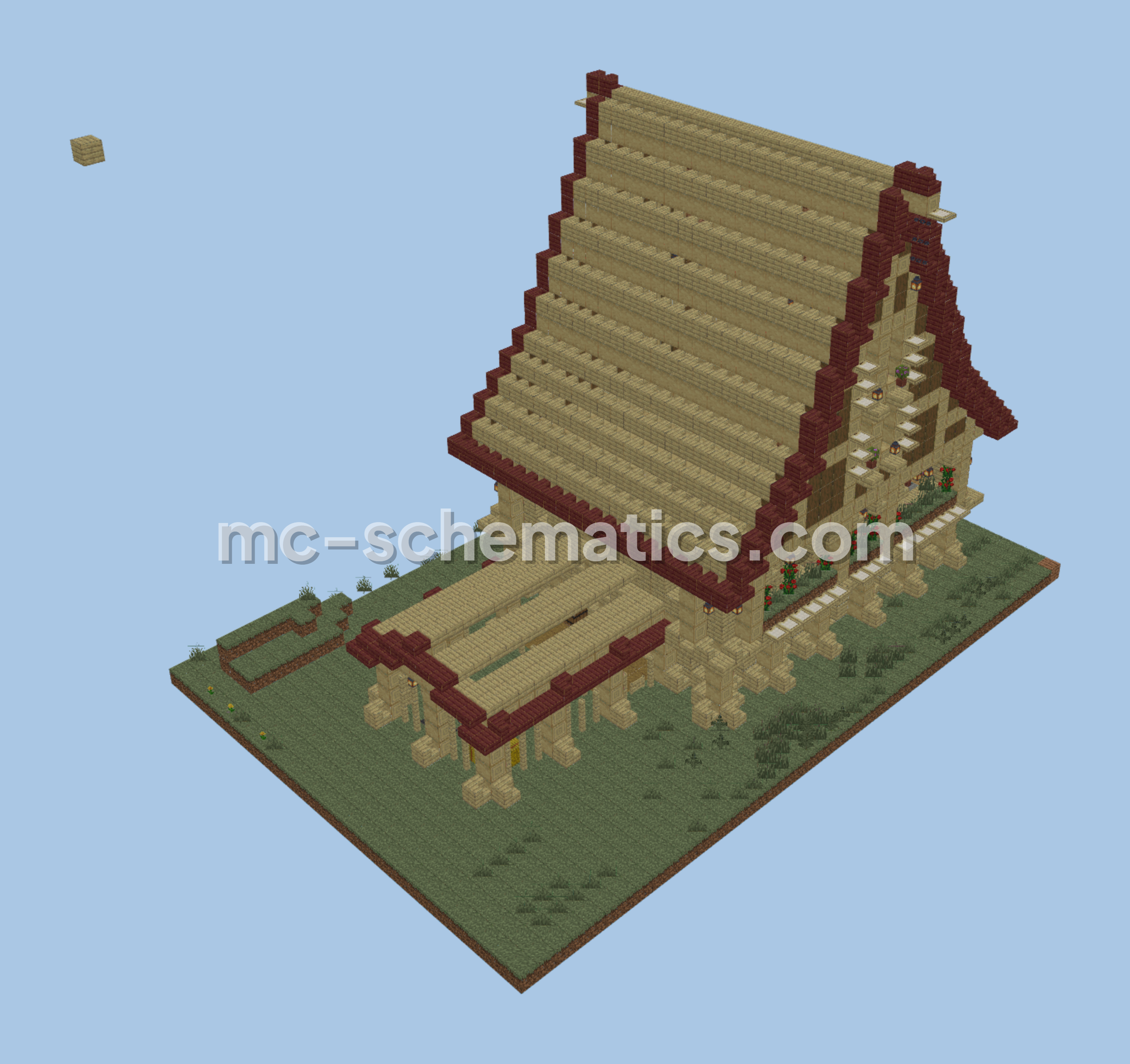 Spruce Survival Home Minecraft schematic preview