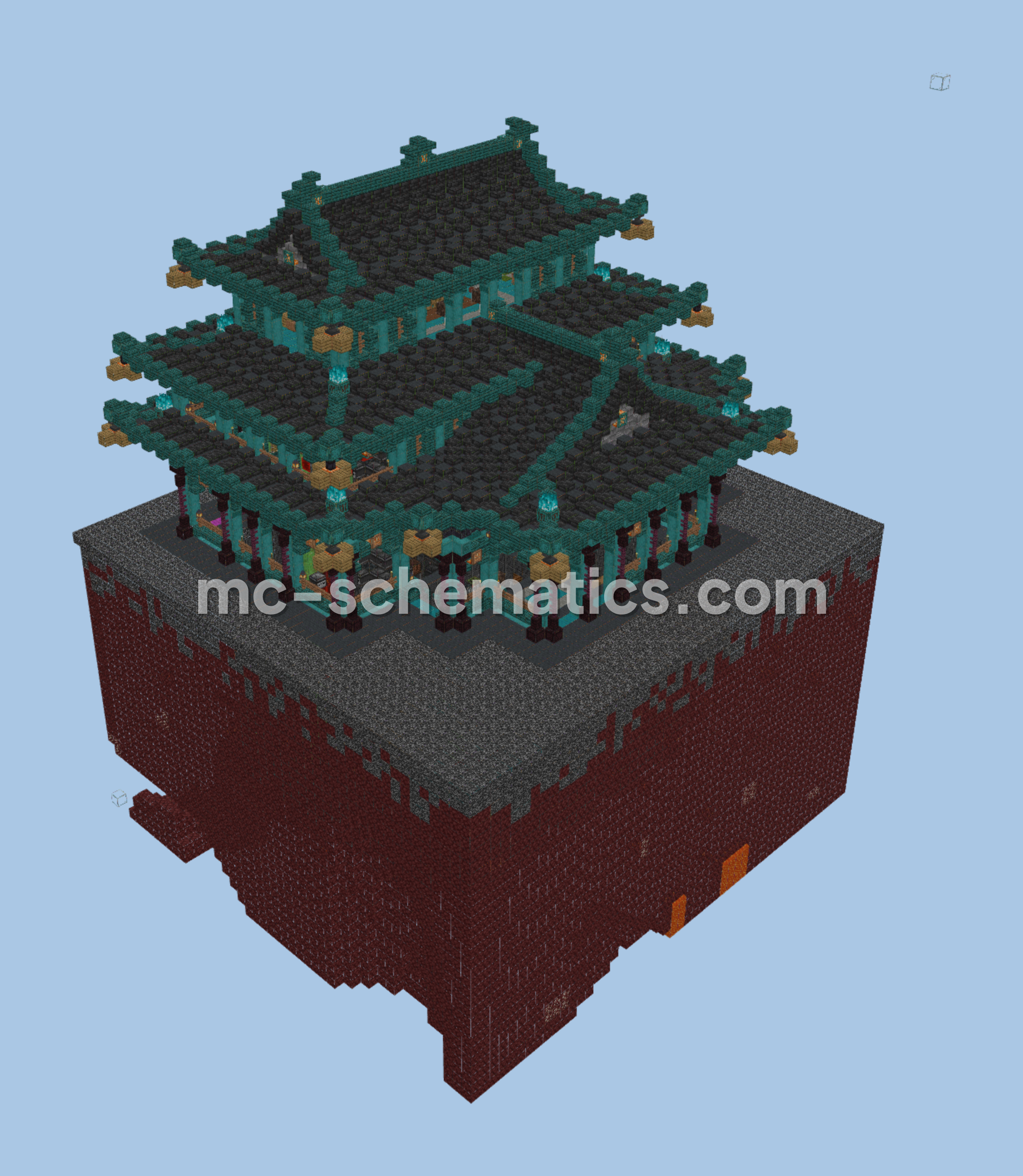 Spruce Wood Tree Farm Minecraft schematic preview