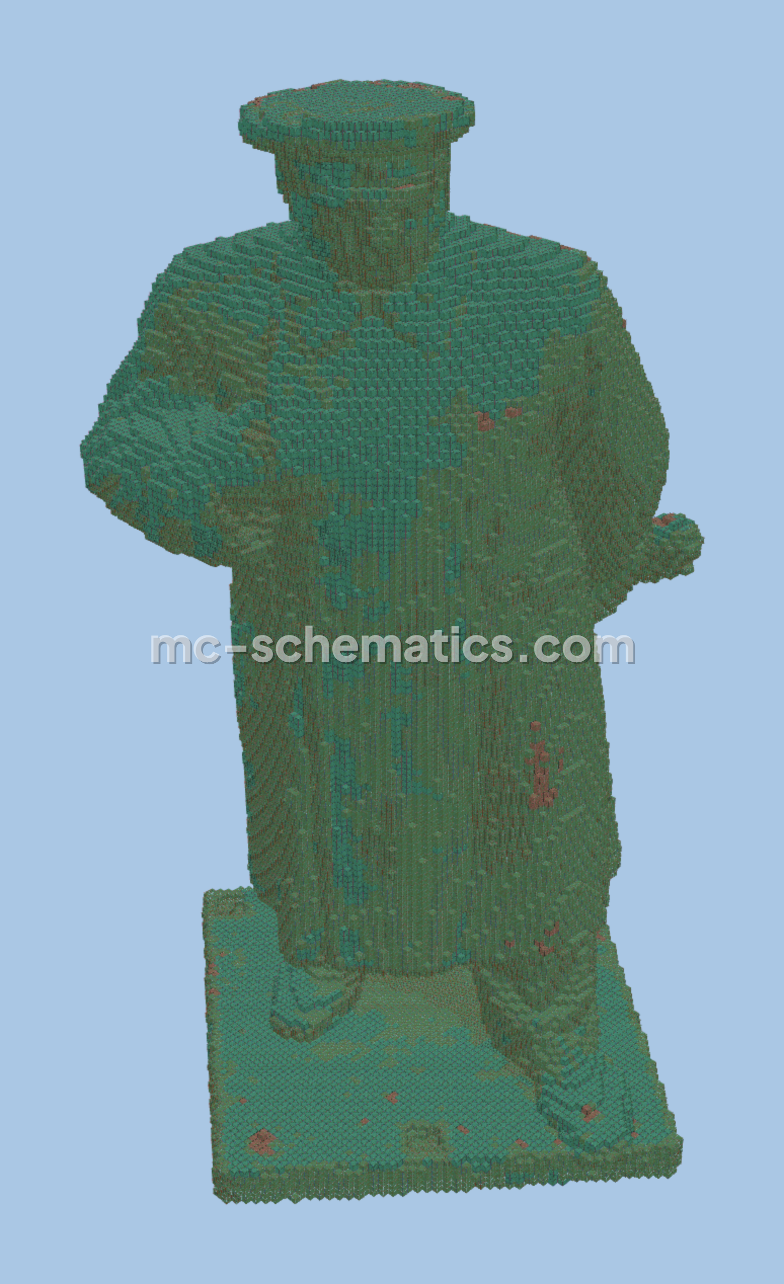 Stalin Copper Monument Minecraft schematic preview