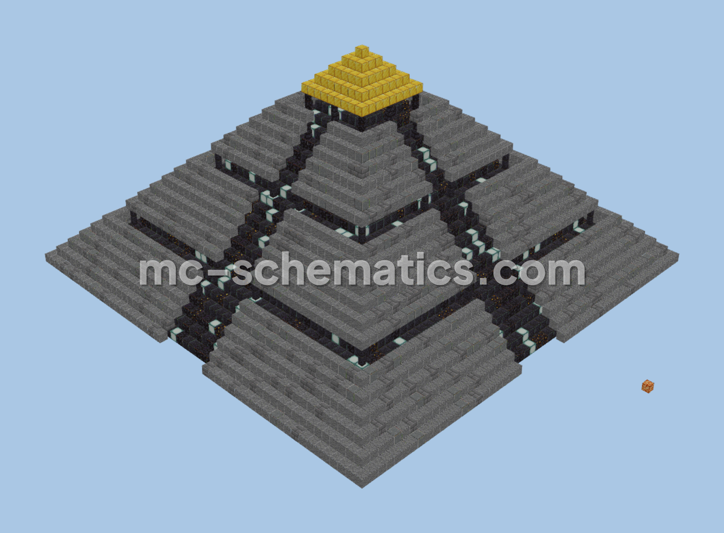 Stargate Ra Ship Mob Farm Minecraft schematic preview