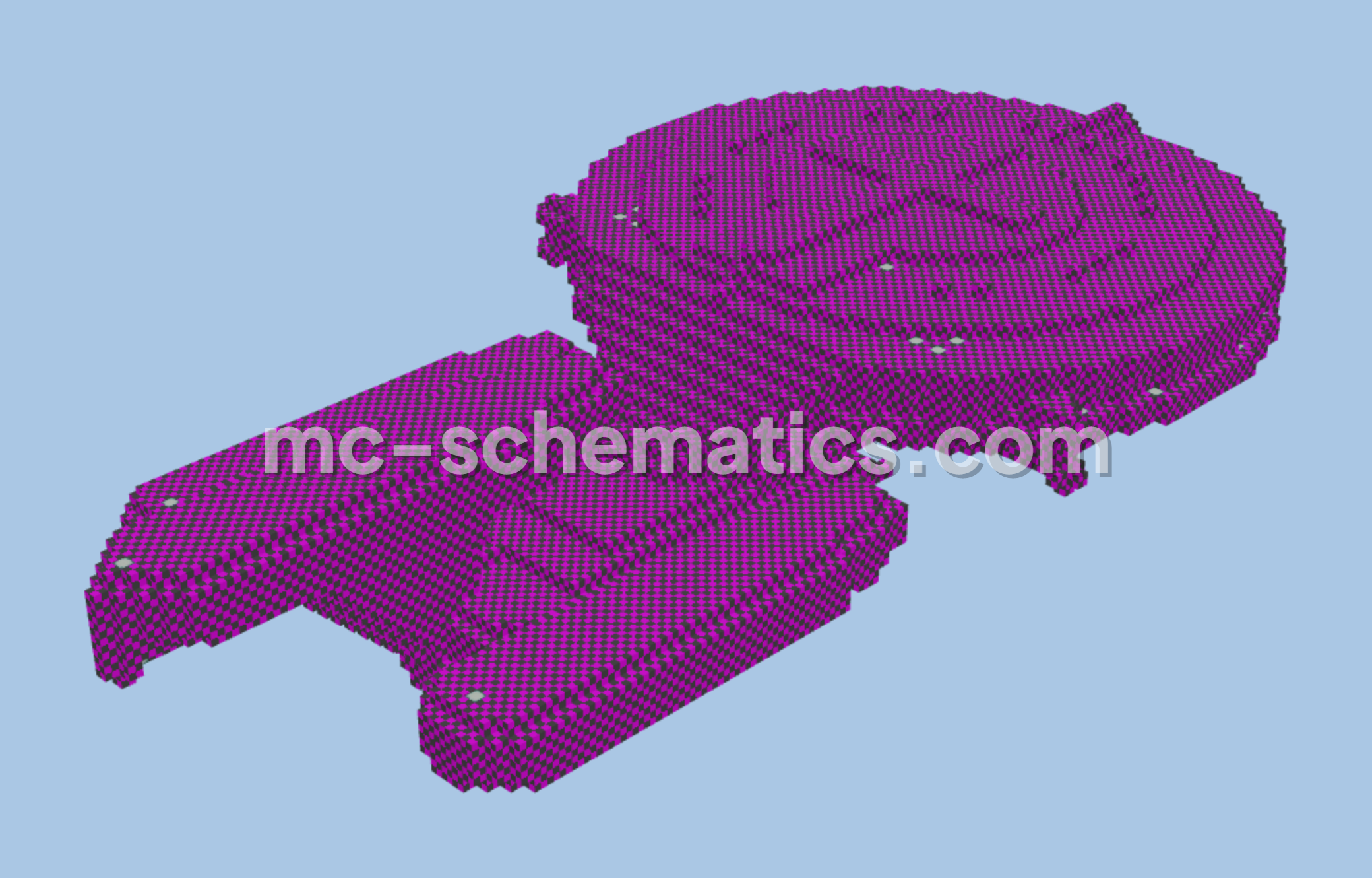 Starship Enterprise Style Build Minecraft schematic preview