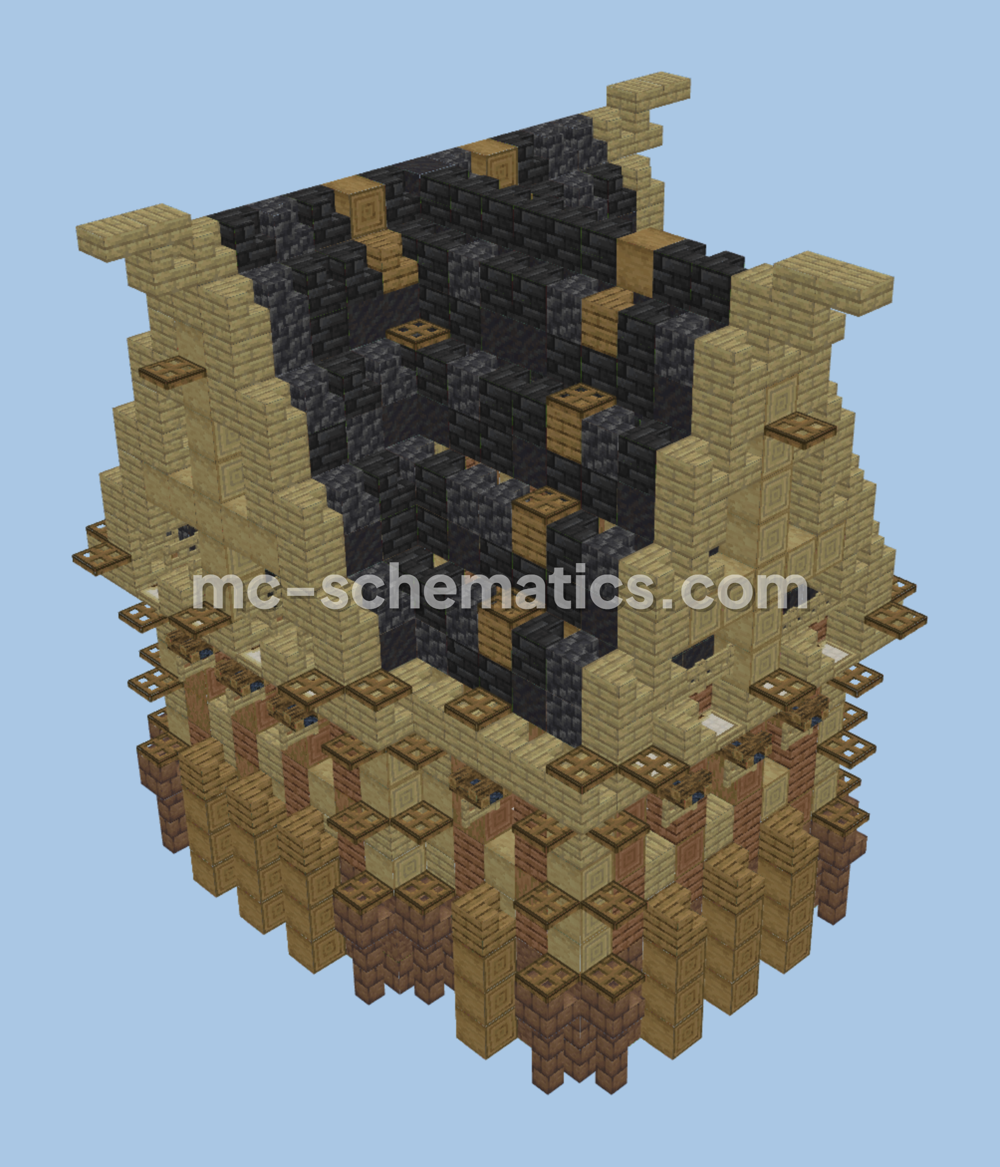 Starter House Design Minecraft schematic preview