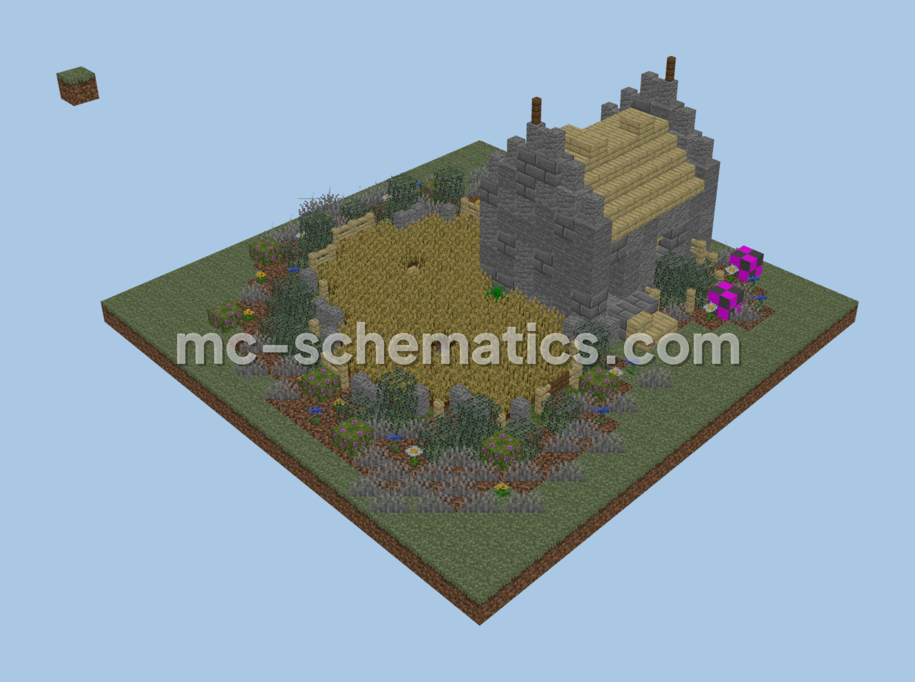 Starter House Two Schematic Minecraft schematic preview