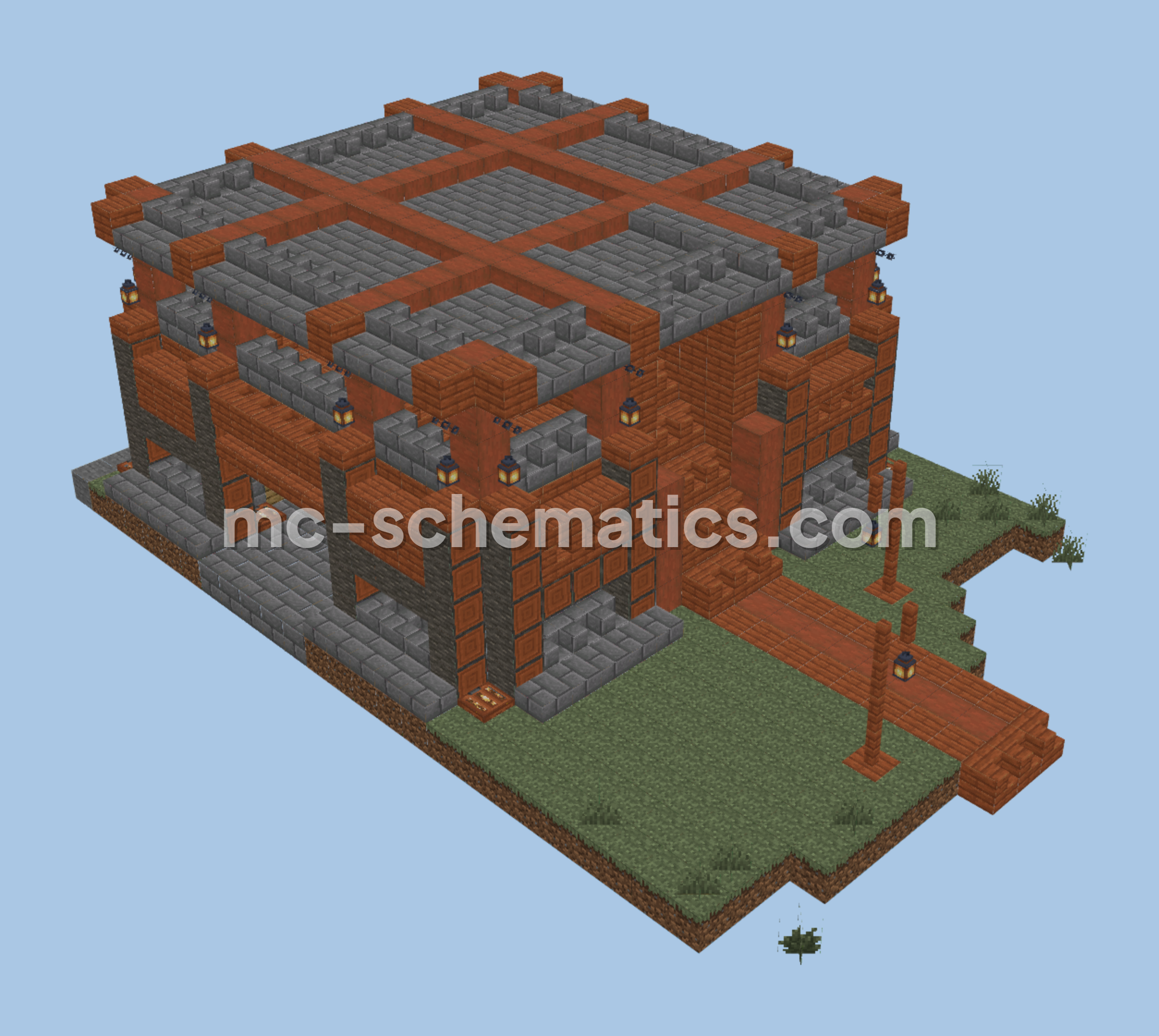 Starter Survival House Minecraft schematic preview