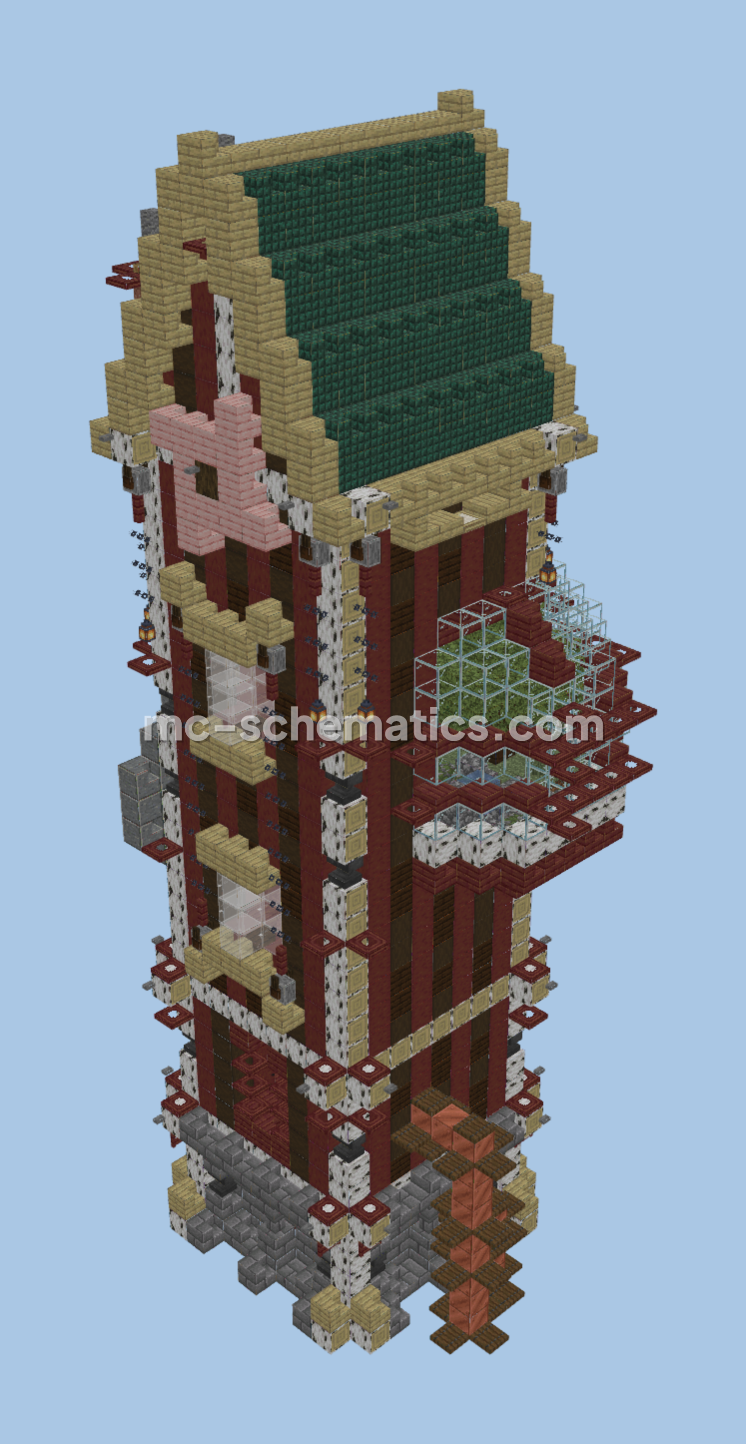 Steampunk House Designs Minecraft schematic preview