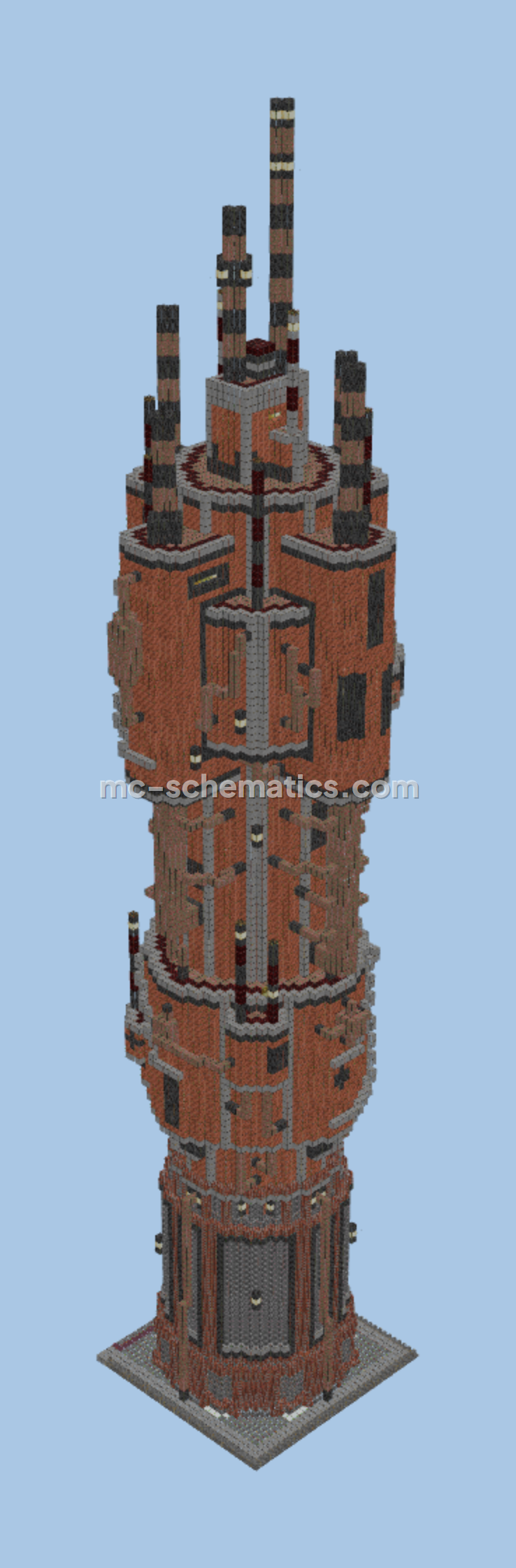 Steampunk Skyscraper Model 4 Minecraft schematic preview
