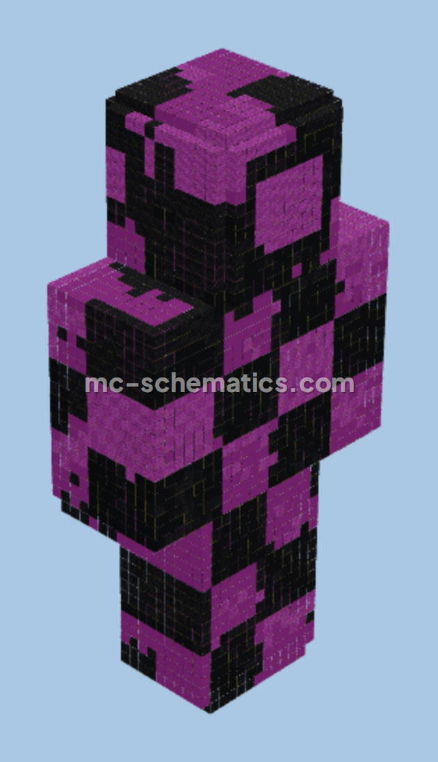 Steve Bug Statue Minecraft schematic preview