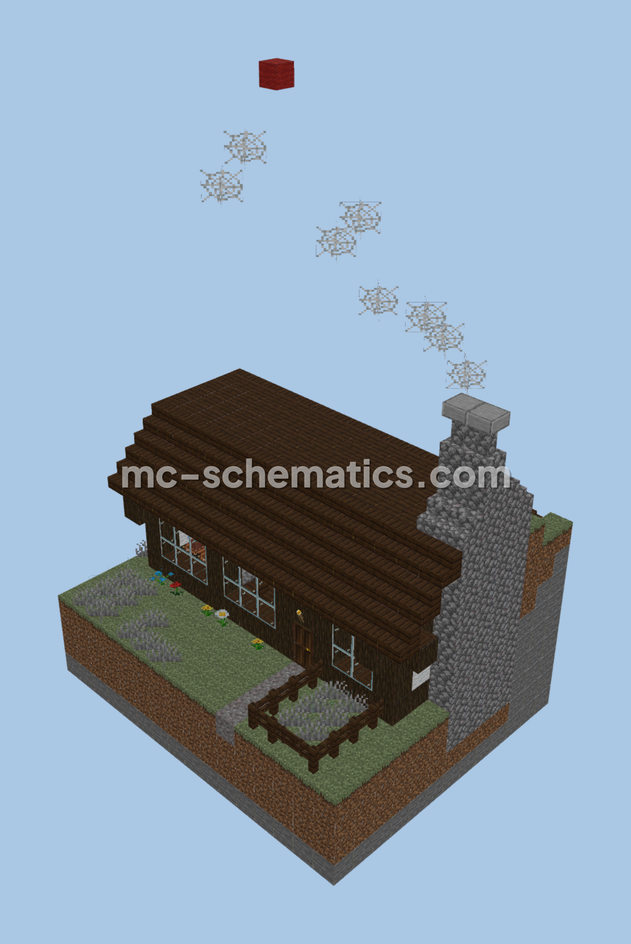 Steve's Hillside House From Revenge Minecraft schematic preview