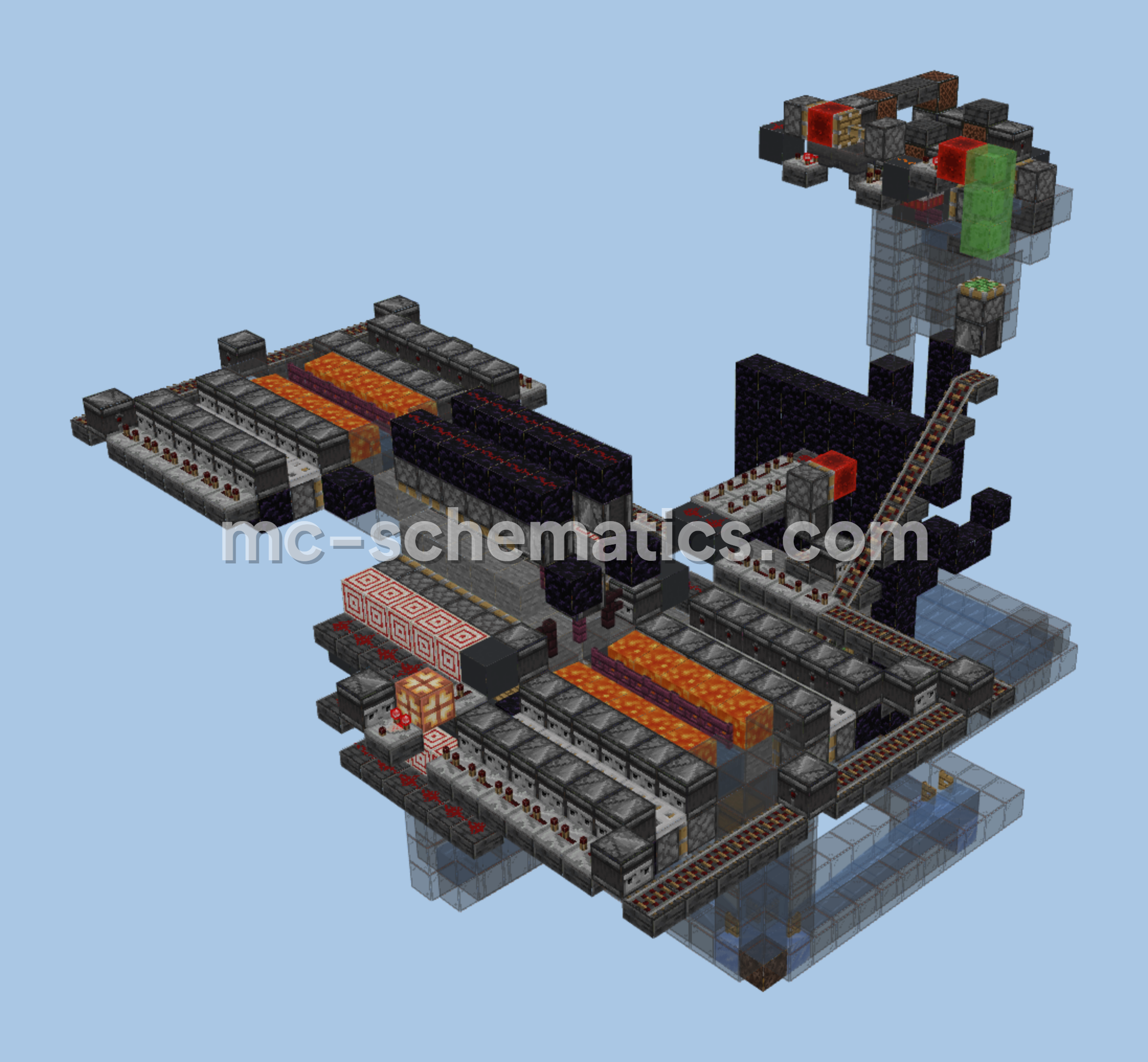 Stone and Rock Farm Minecraft schematic preview