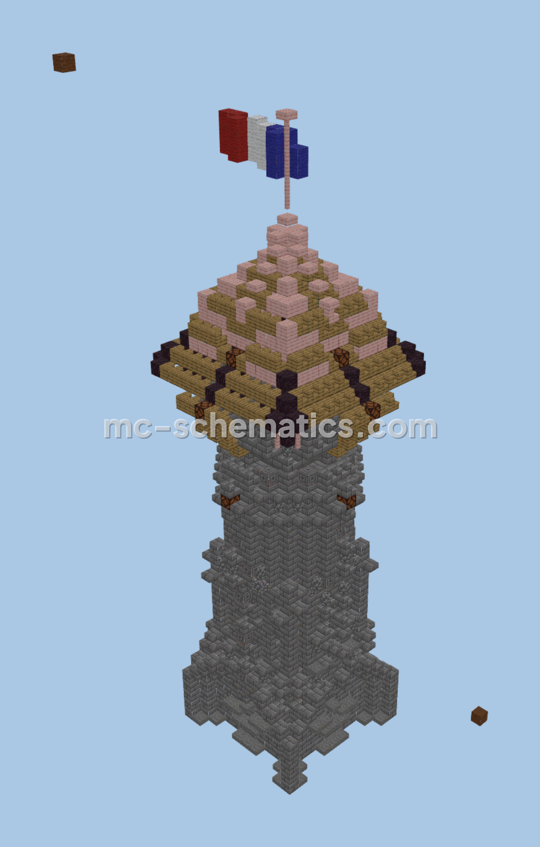 Stone Brick Medieval Tower Minecraft schematic preview