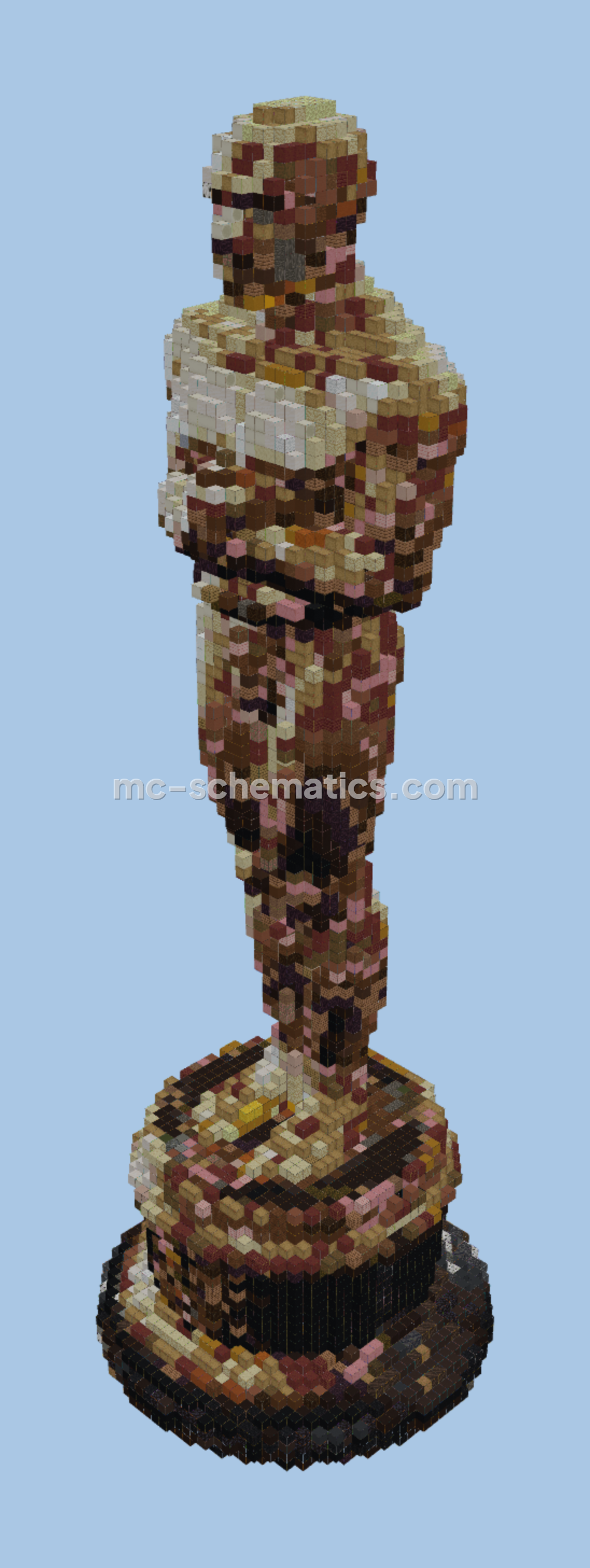Stone Oscar Statue Minecraft schematic preview