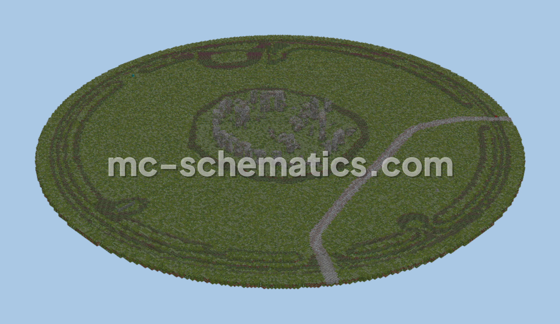 Stonehenge Ancient Monument Minecraft schematic preview