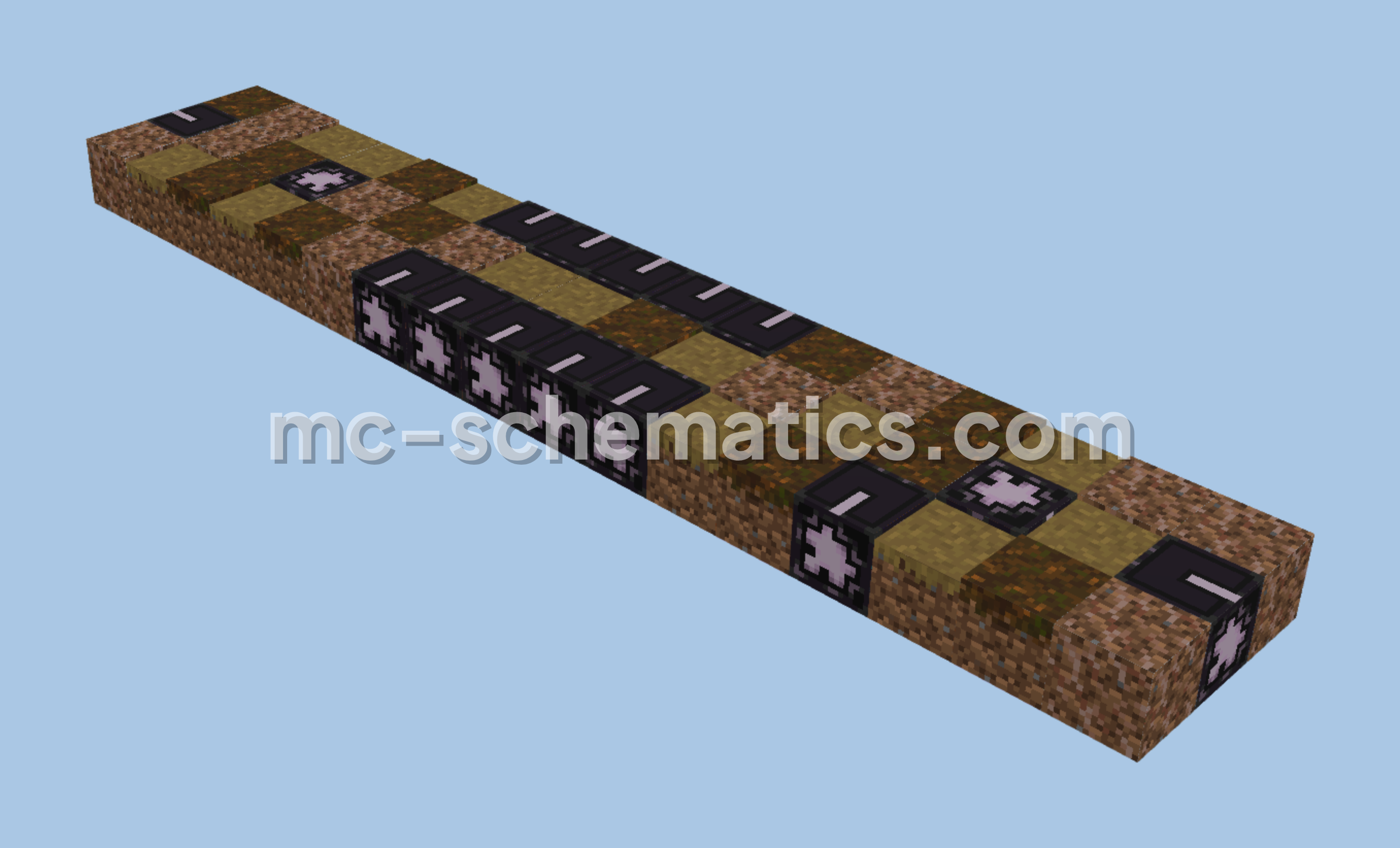 Straight Structure Minecraft schematic preview