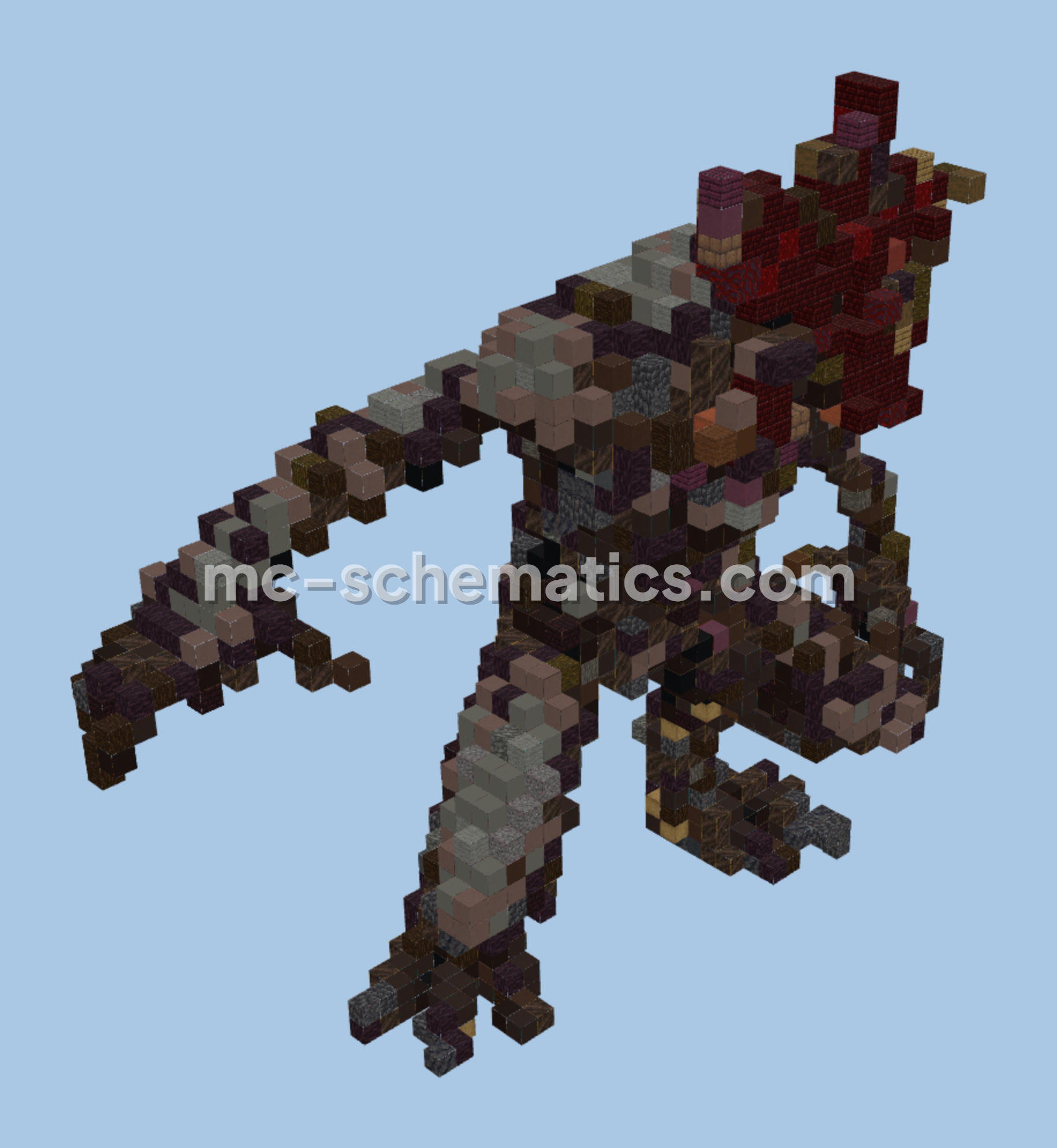 Stranger Things Demogorgon Small Statue Minecraft schematic preview