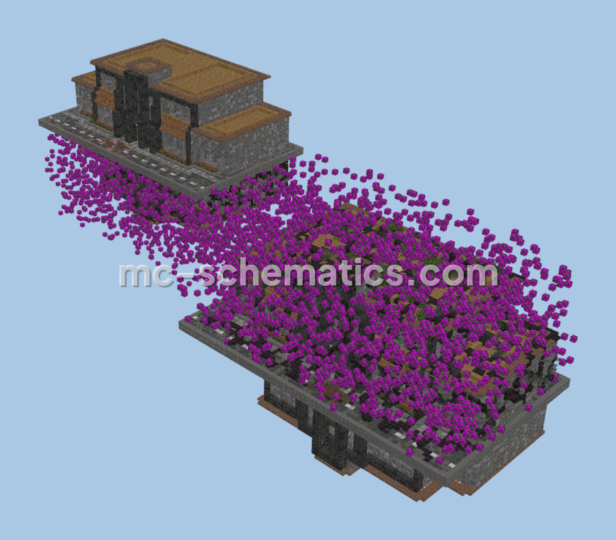 Stranger Things Themed Structure Minecraft schematic preview