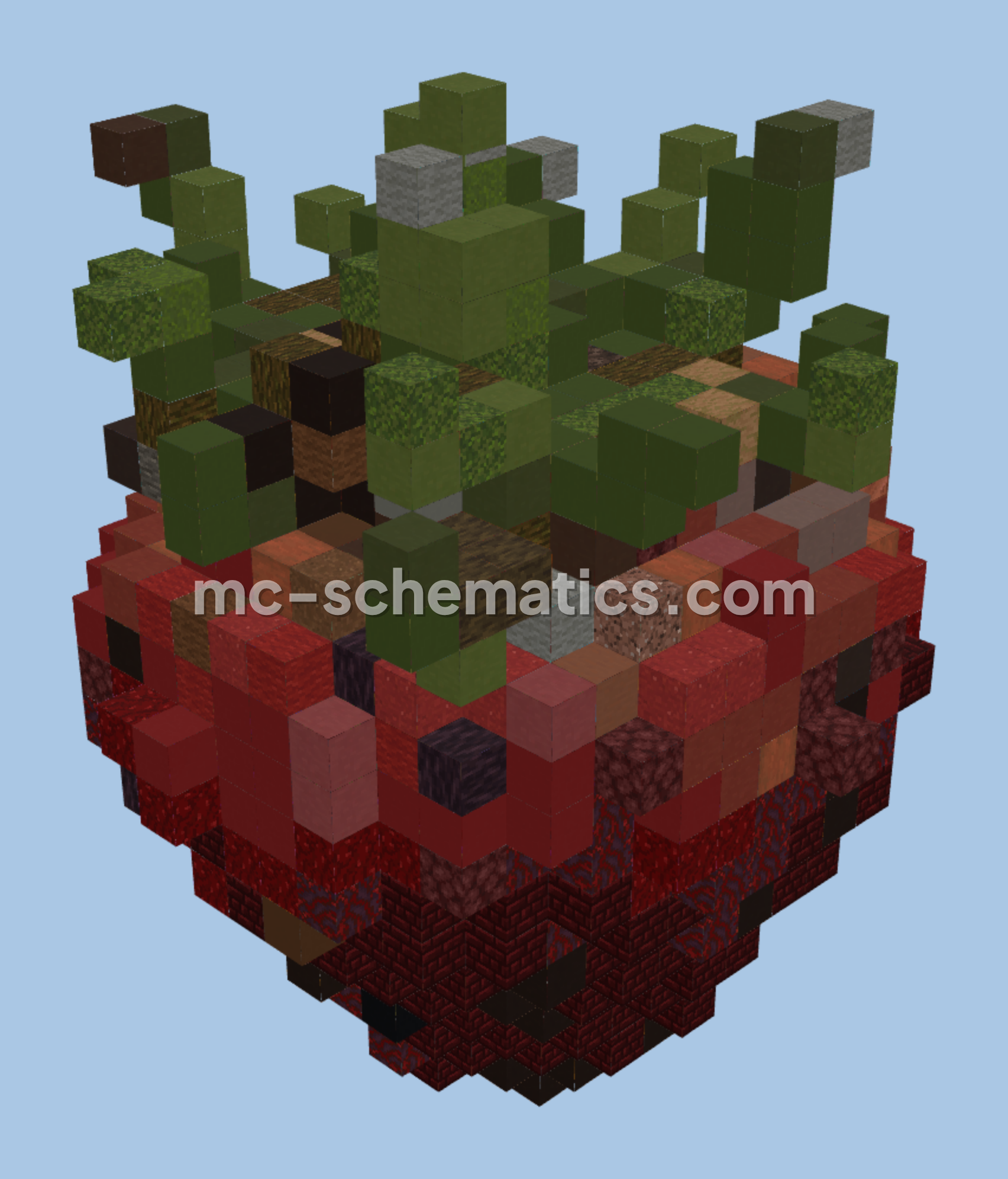 Strawberry Food Build Minecraft schematic preview