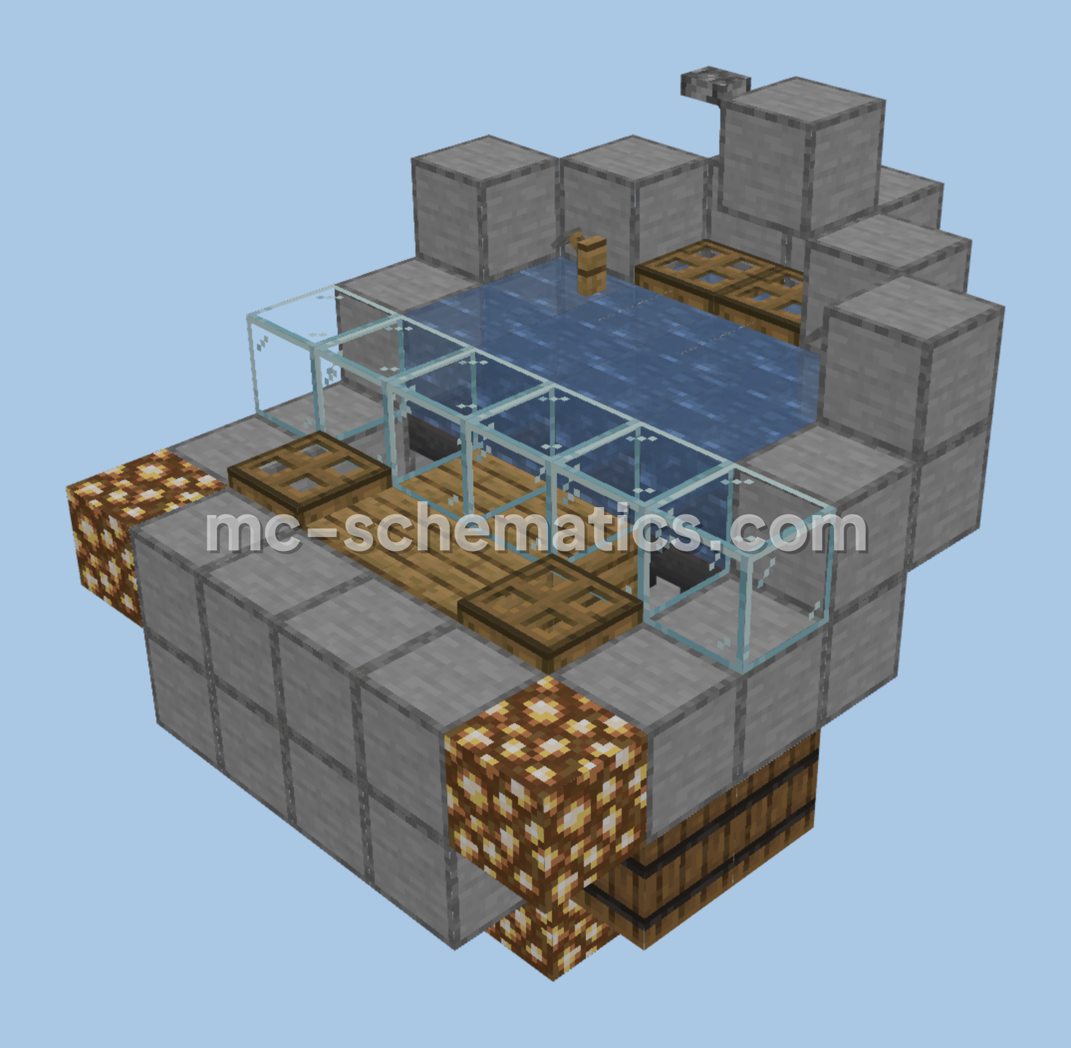 String Duper Redstone Contraption Minecraft schematic preview