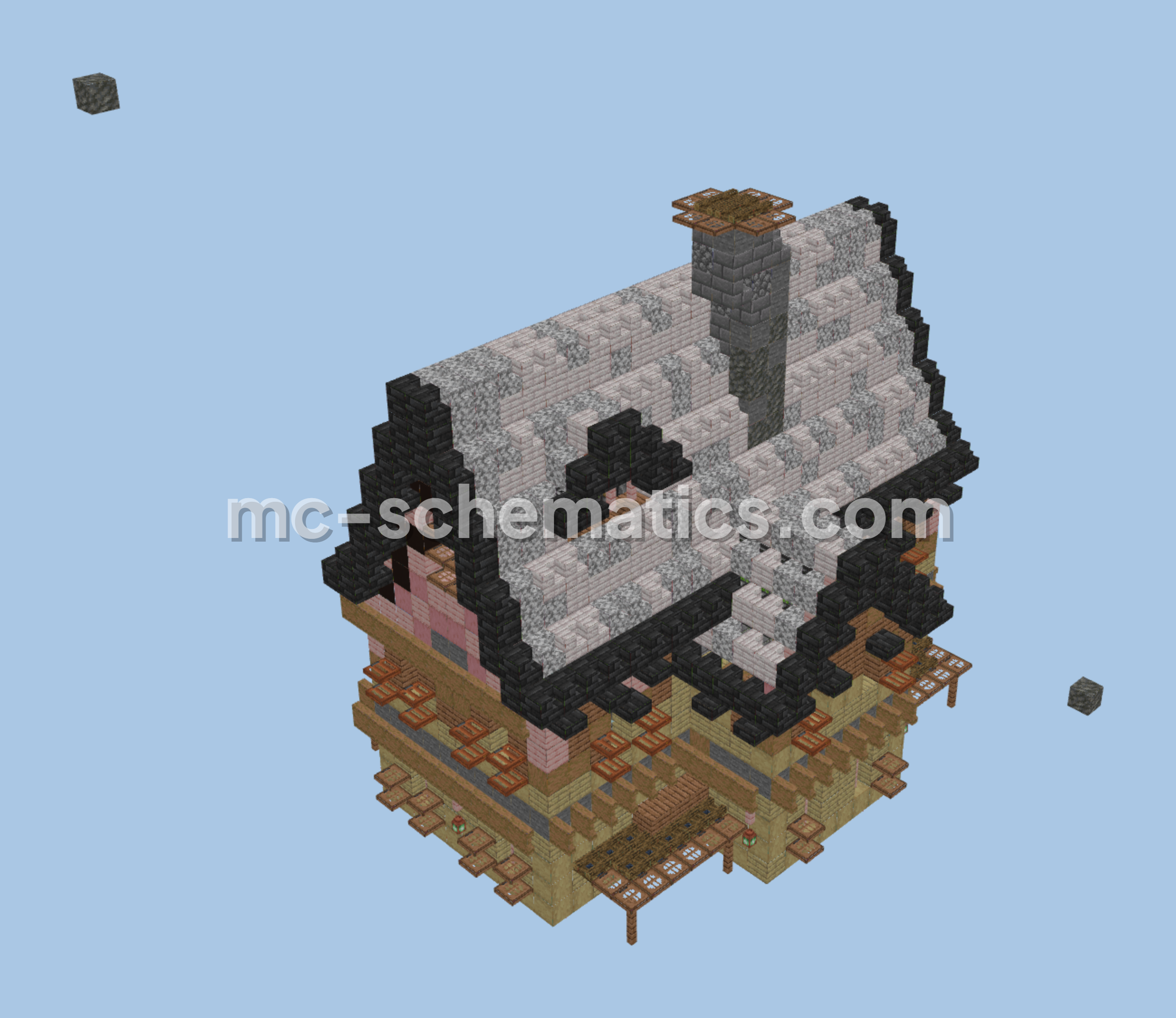 Sugar Cane Farmhouse Minecraft schematic preview