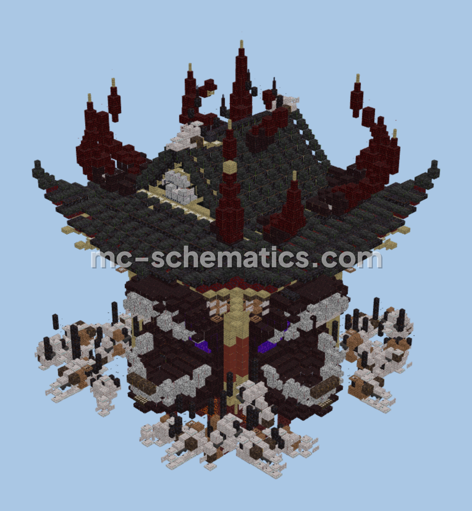 Sukuna Statue Minecraft schematic preview