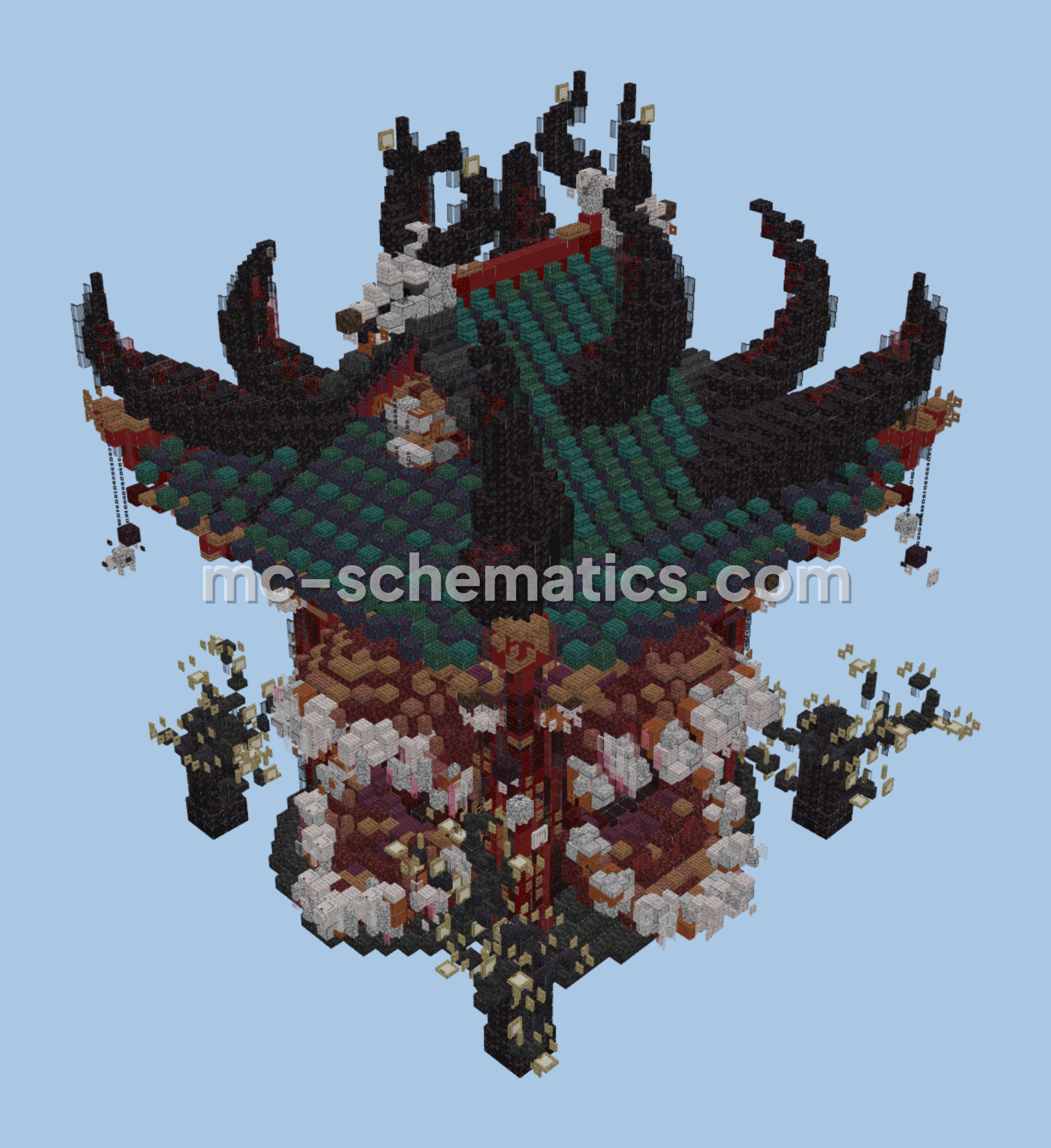 Sukuna Temple Minecraft Build Minecraft schematic