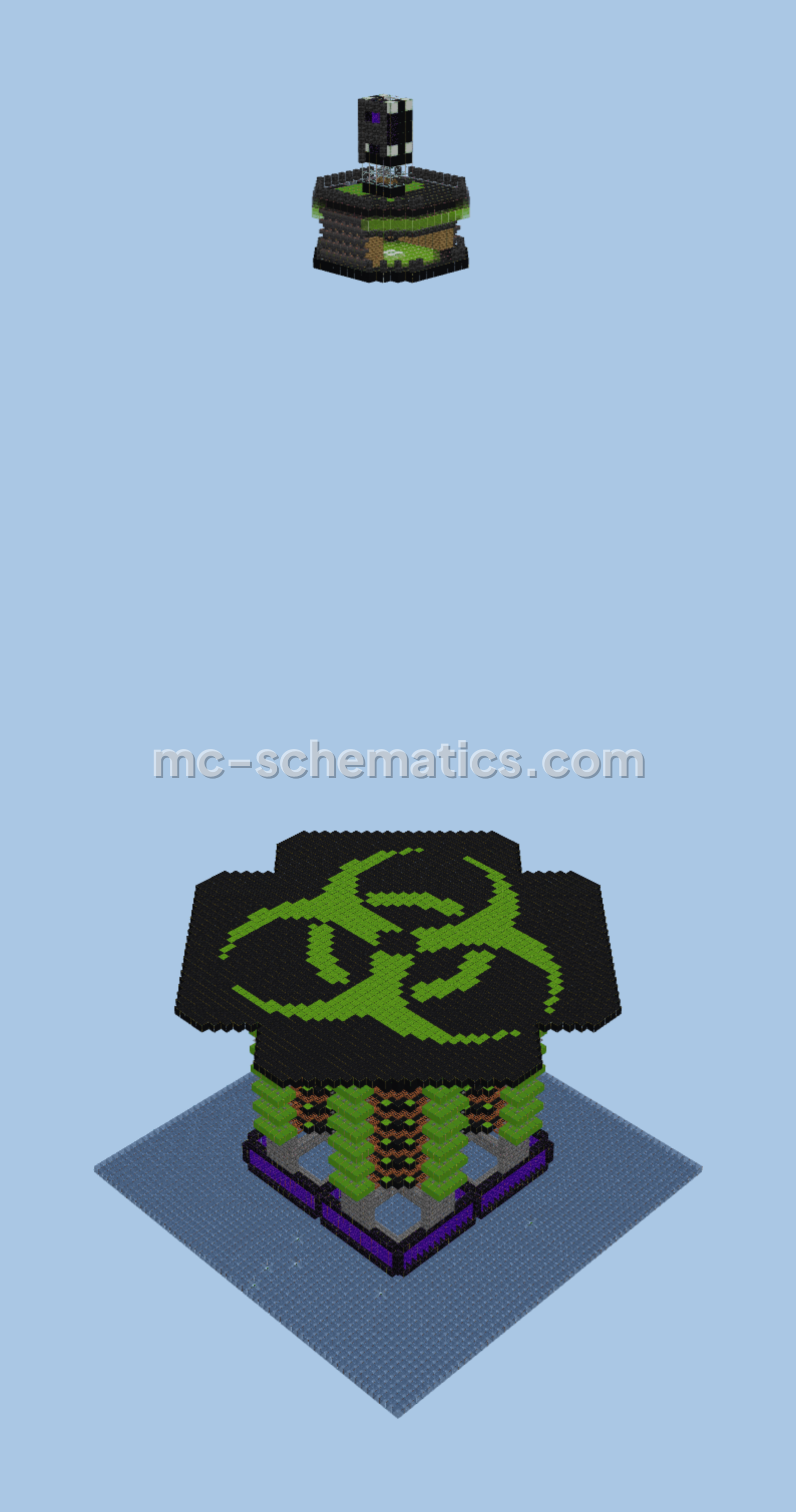 Super Creeper Farm 25k Per Hour Minecraft schematic preview