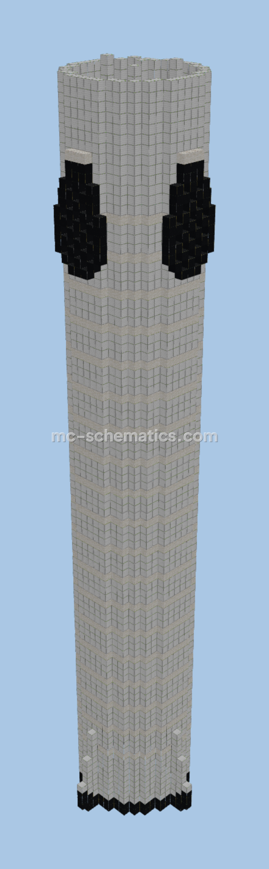 Super Heavy Booster Rocket Minecraft schematic preview