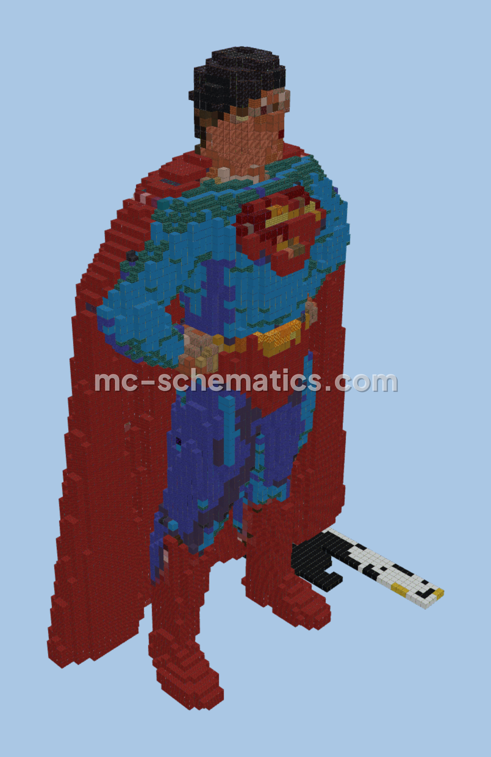 Superman Statue McBuilds Minecraft schematic