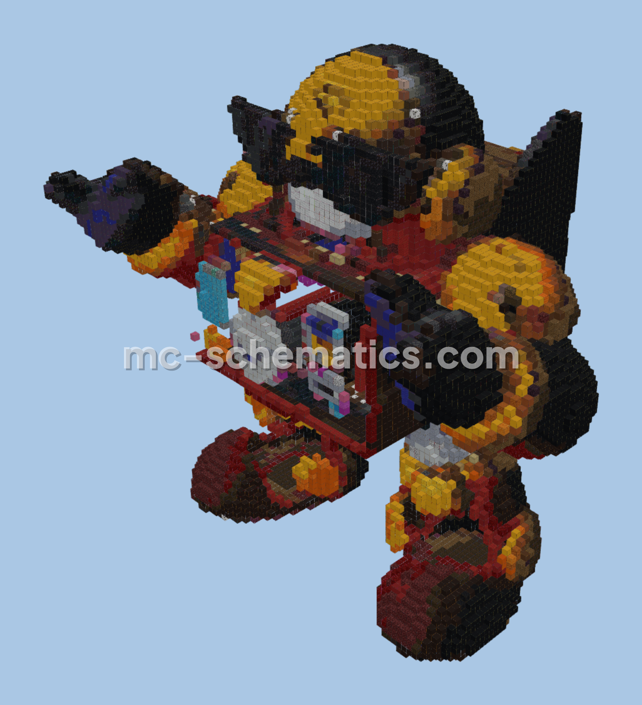 Surge Character Build Minecraft schematic preview