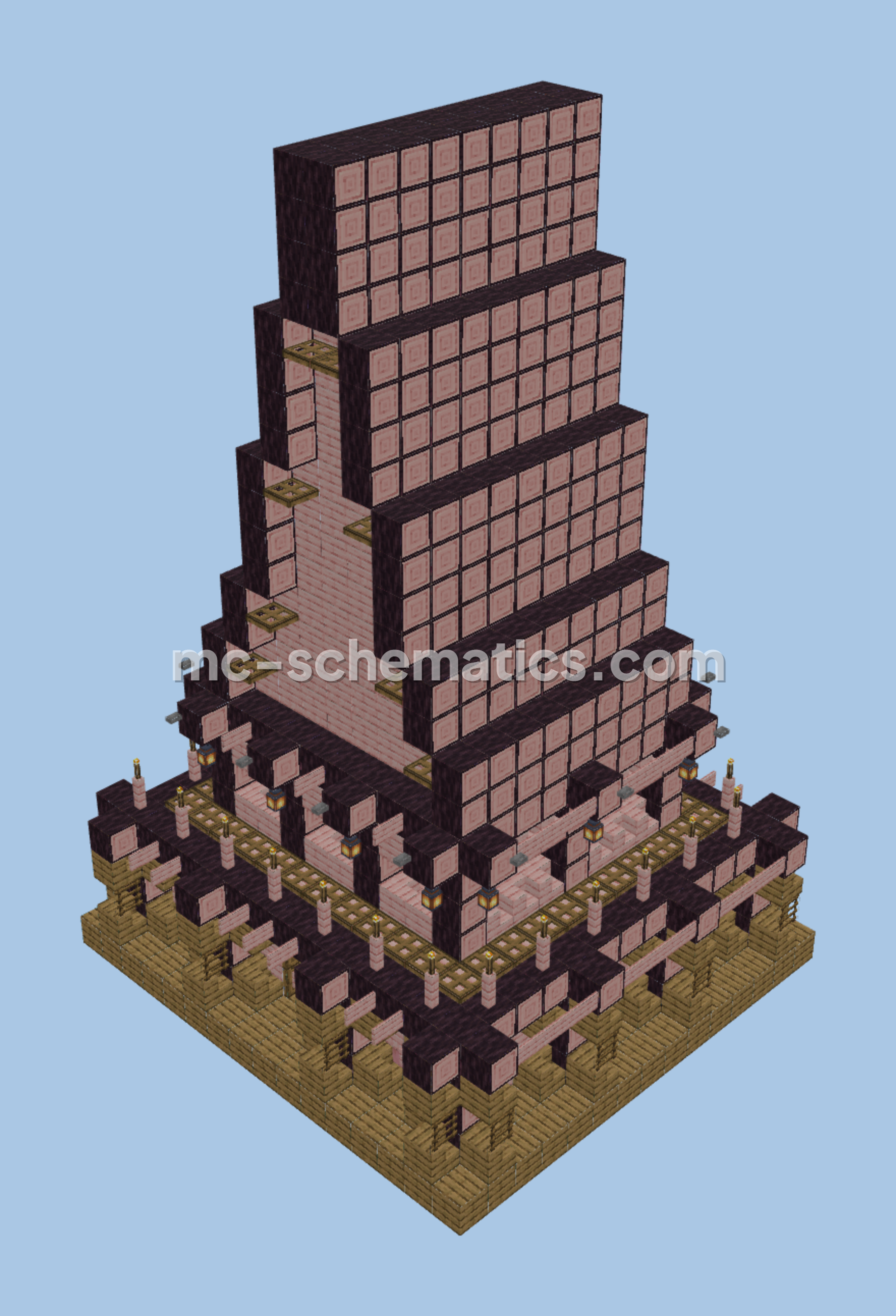 Medieval Survival House Temple Minecraft schematic preview