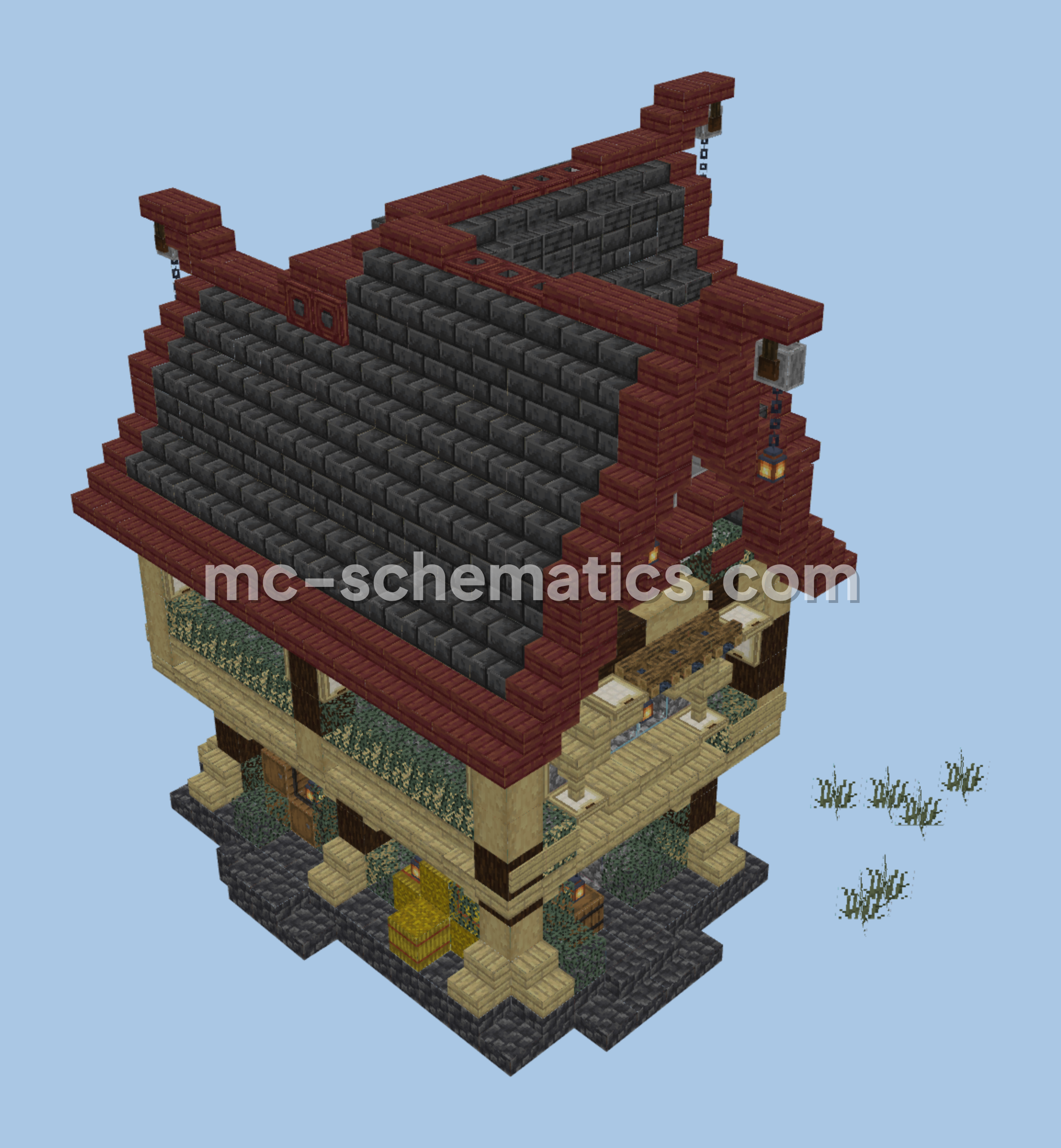 Survival Starter House Schematic Minecraft schematic preview