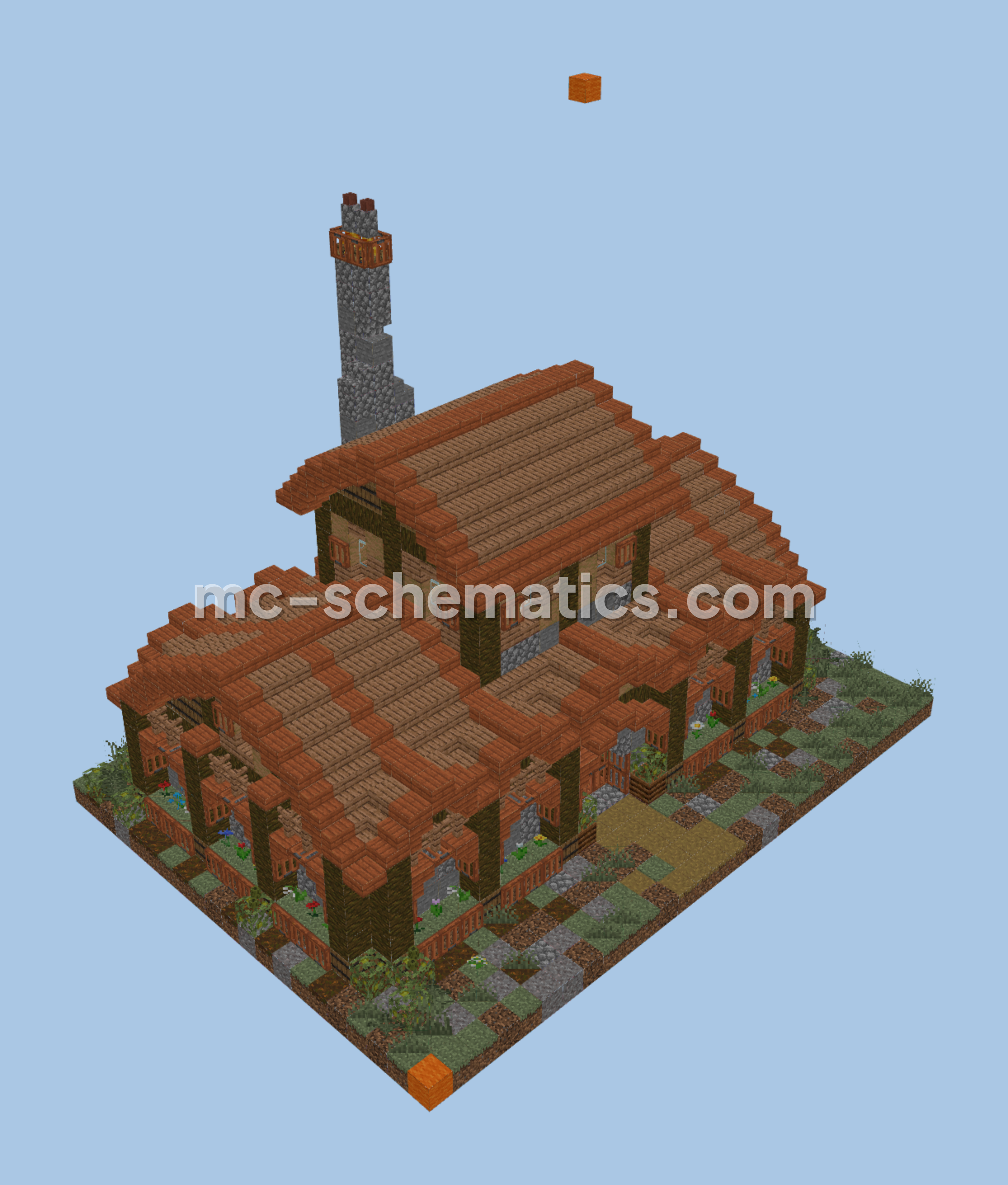 Survival Storage House Schematic Minecraft schematic preview