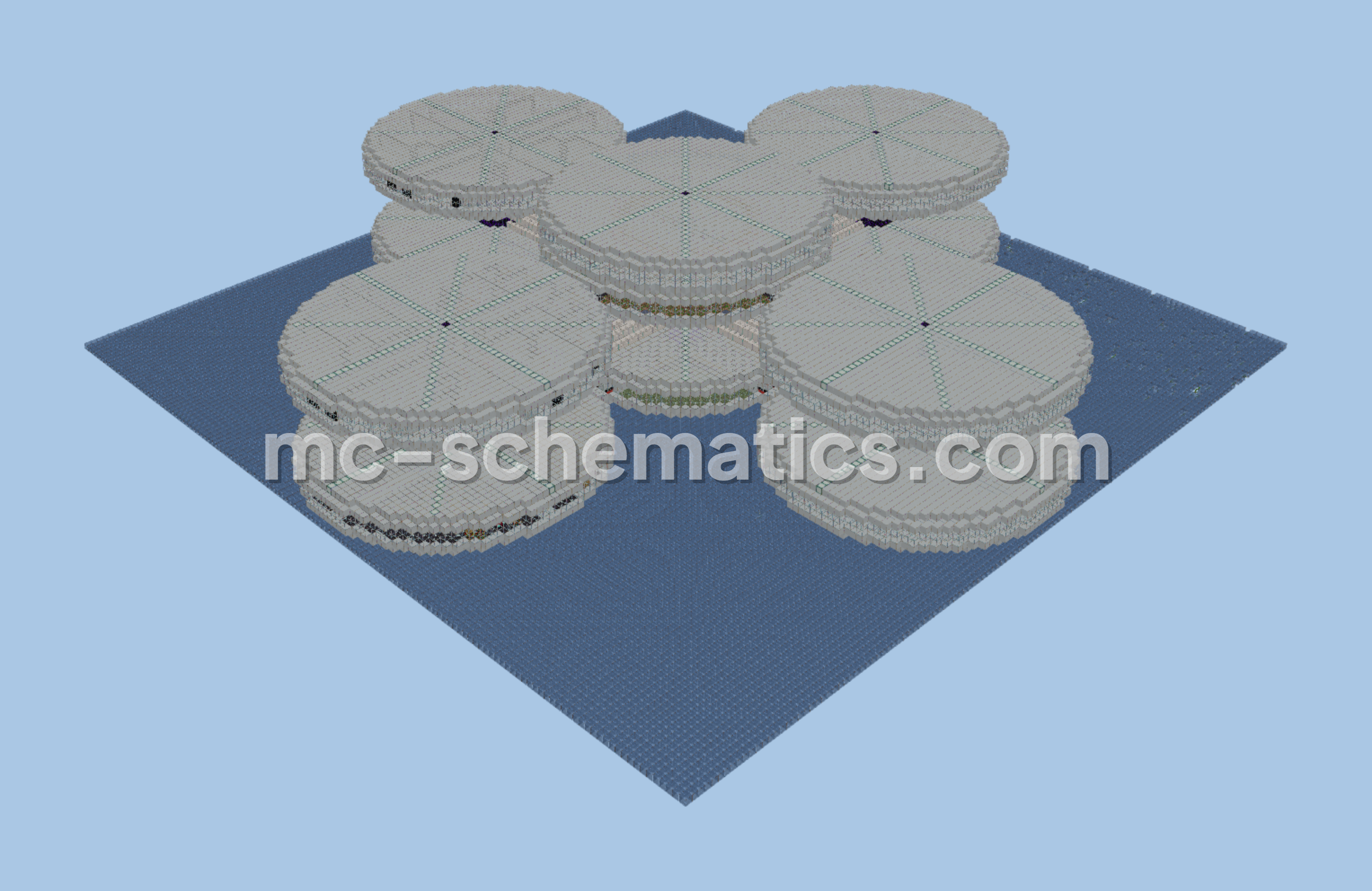 Sustainable Medium Base Minecraft schematic preview