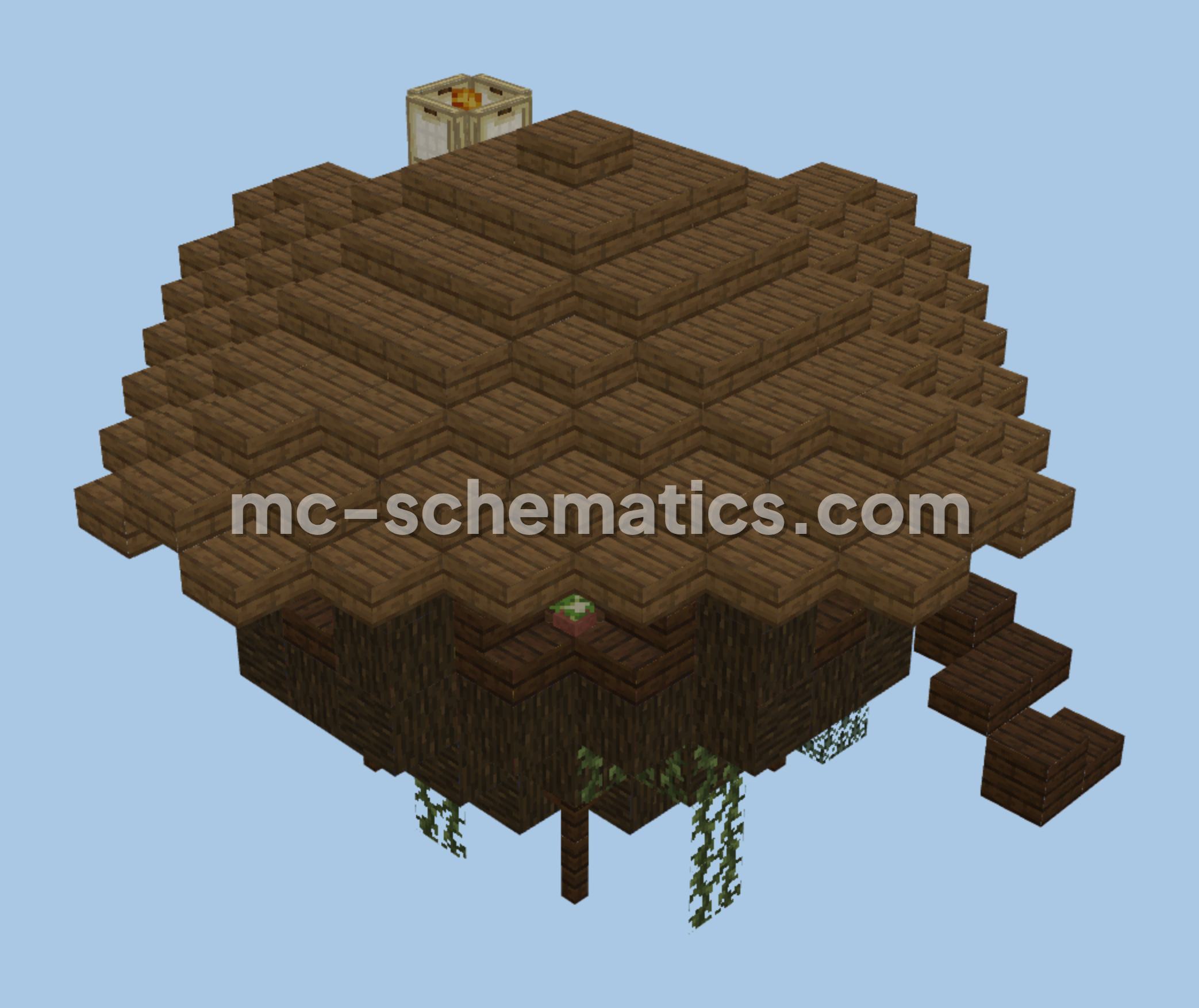 Swamp Starter House Build Minecraft schematic preview