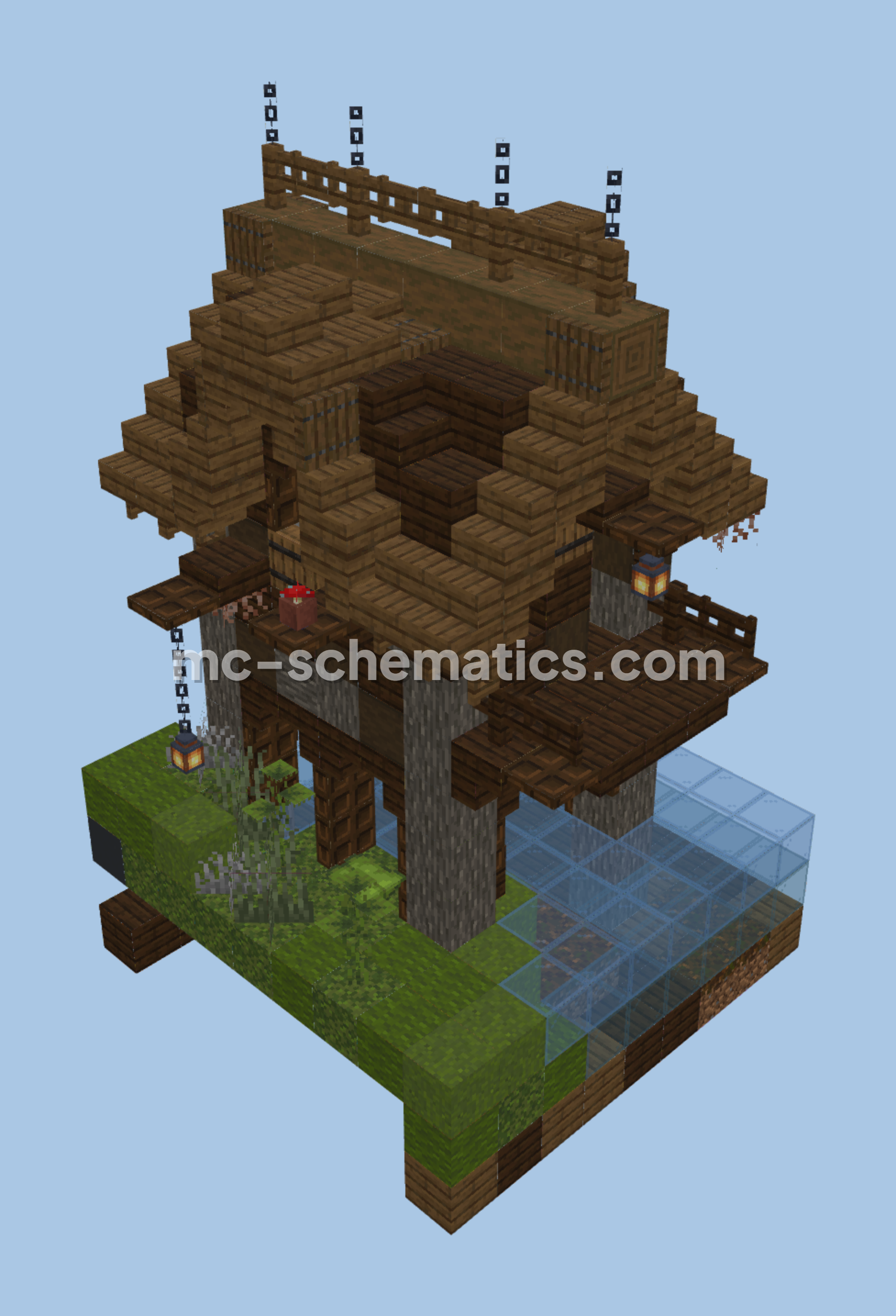 Swamp Starter Litematic Build Minecraft schematic preview