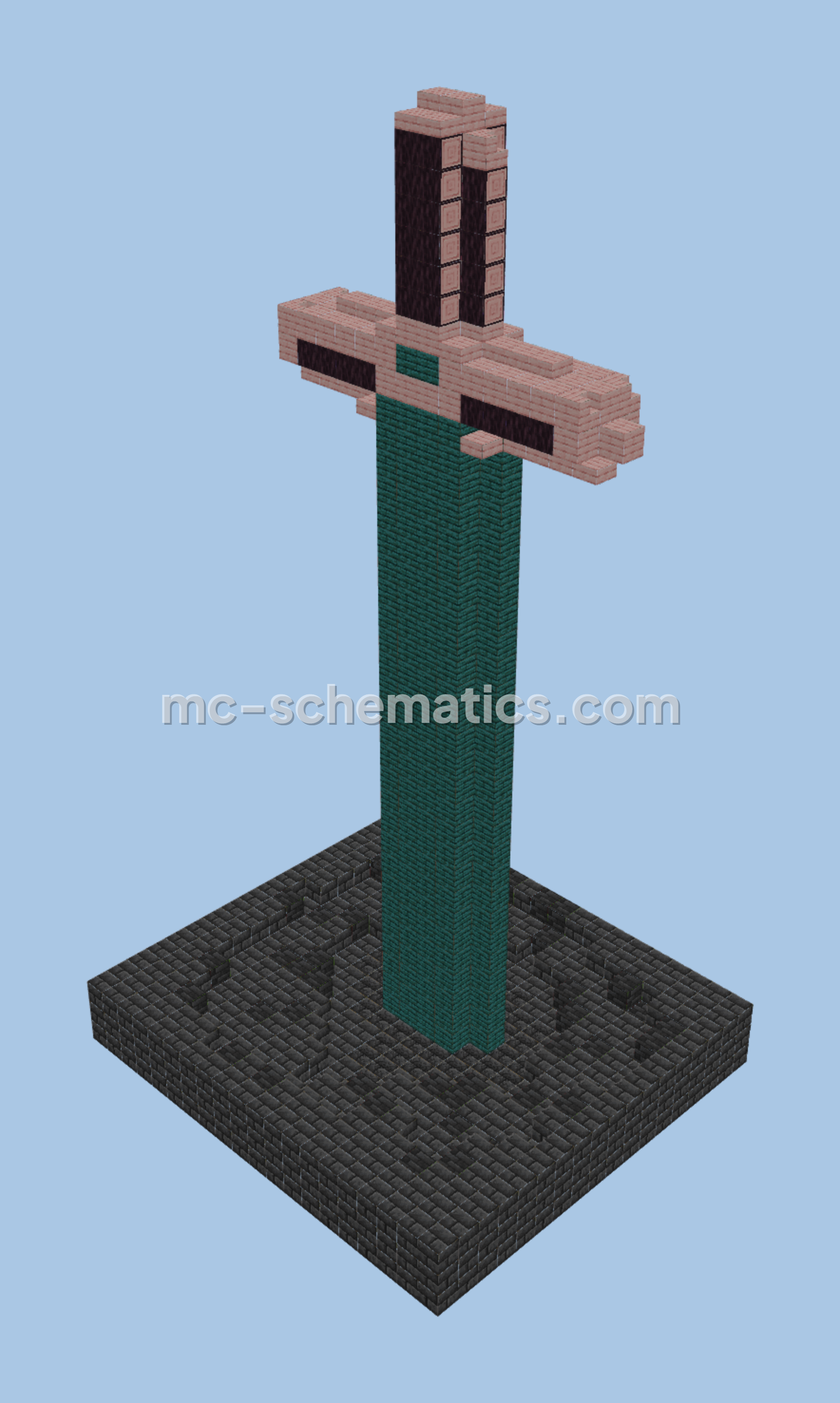 Minecraft Sword Decoration Minecraft schematic preview